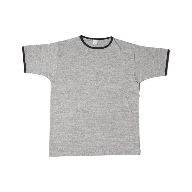 4059 RINGER T PLAIN - HEATHER GRAY/BLACK
