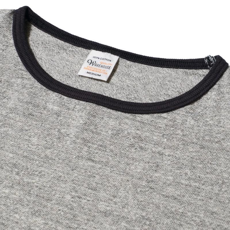 4059 RINGER T PLAIN - HEATHER GRAY/BLACK