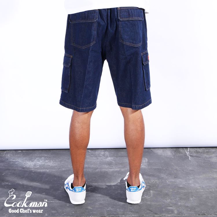 CHEF SHORT PANTS CARGO DENIM - NAVY