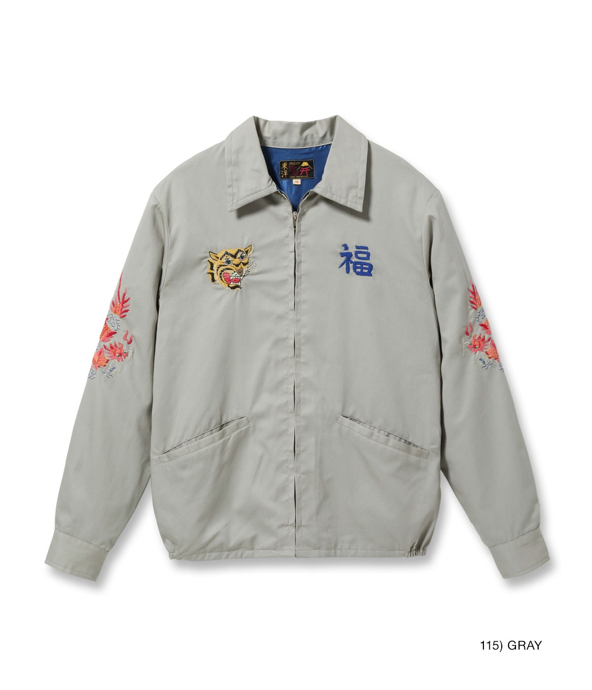 TT15546 LATE 1960S STYLE COTTON VIETNAM JACKET VIETNAM MAP - GRAY