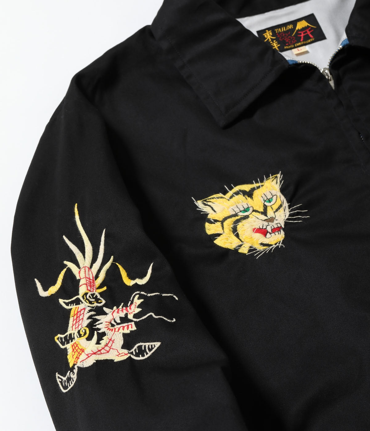 TT15977 Mid 1960s Style Cotton Vietnam Jacket VIETNAM MAP - BLACK