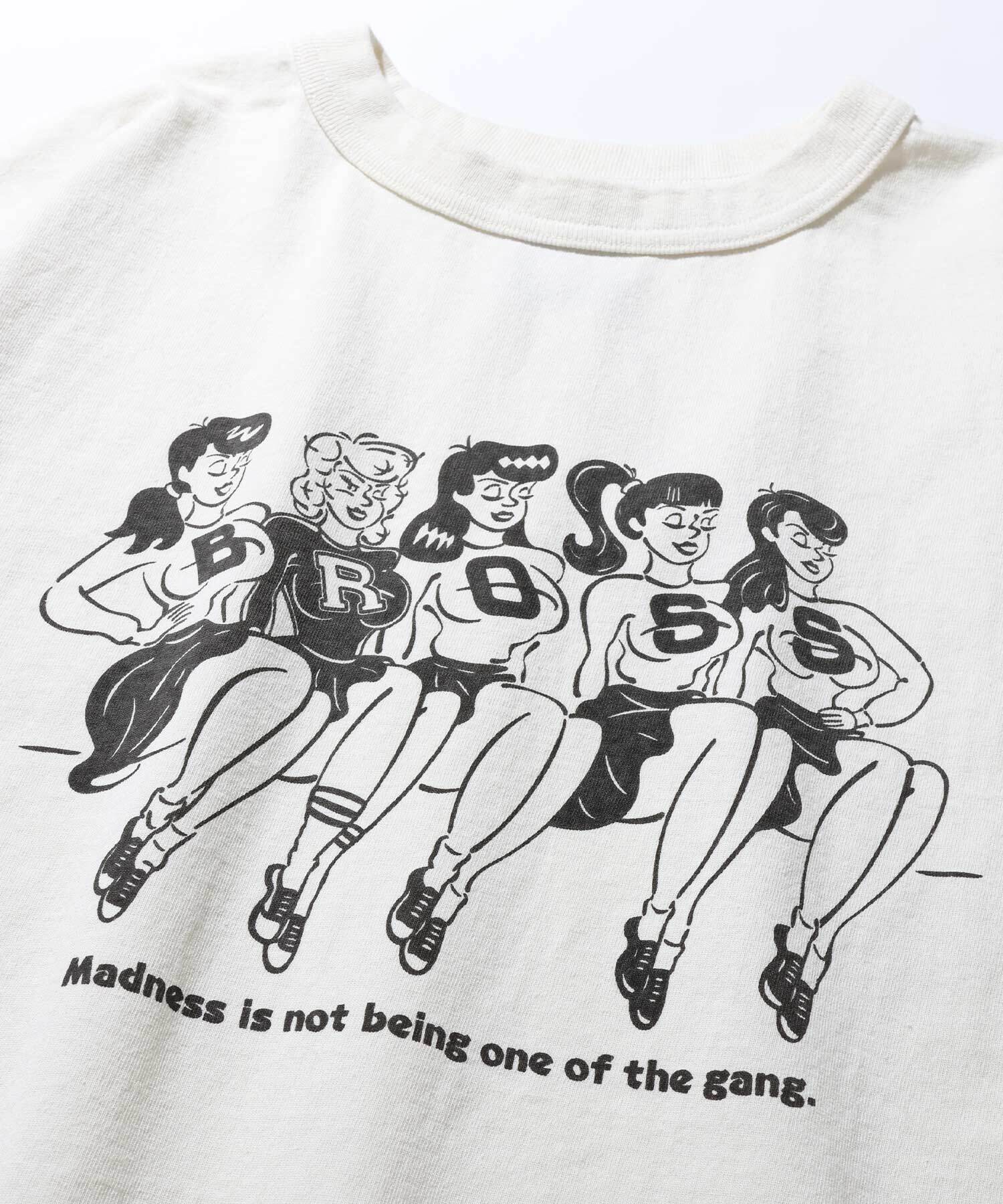 GS2549950 BROSS GIRLS PRINT TEE - IVORY