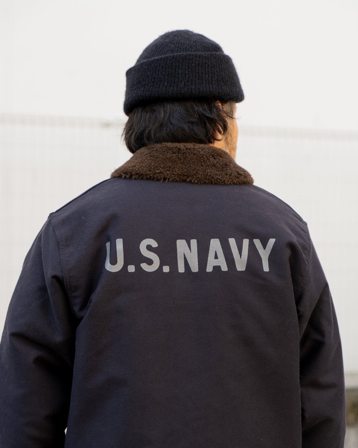 N-1 DECK JACKET (NAVY) / STENCIL - NAVY