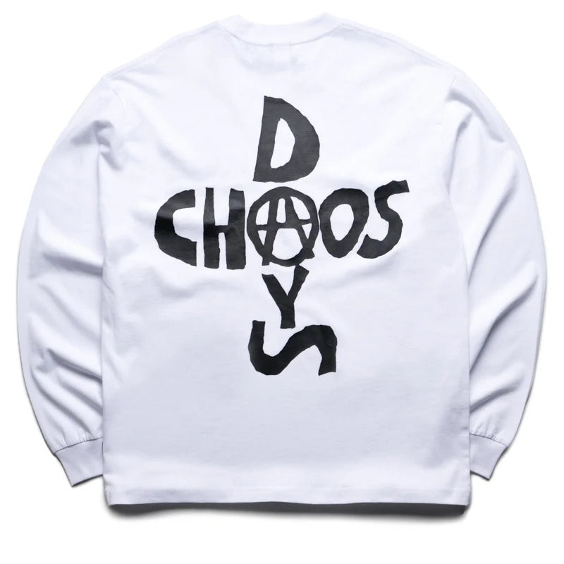 CHAOS DAYS TEE L/S - WHITE