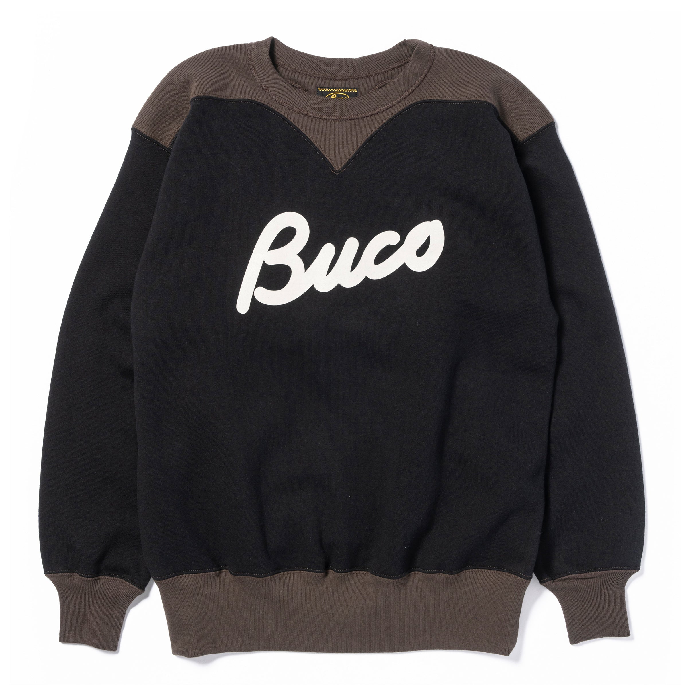 BUCO TWO-TONE SWEATSHIRT / BUCO - BLACK/GRAY