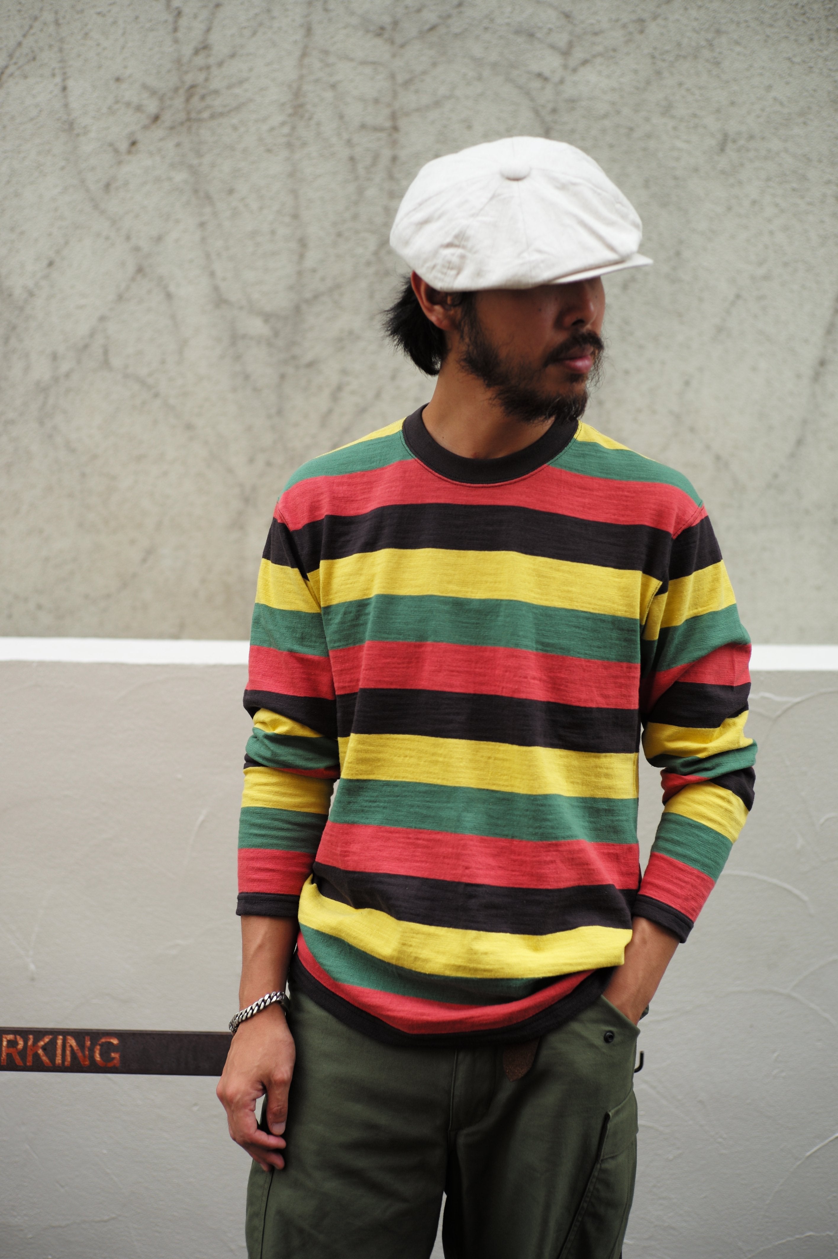 BUCO STRIPE TEE L/S - TRICOLOR