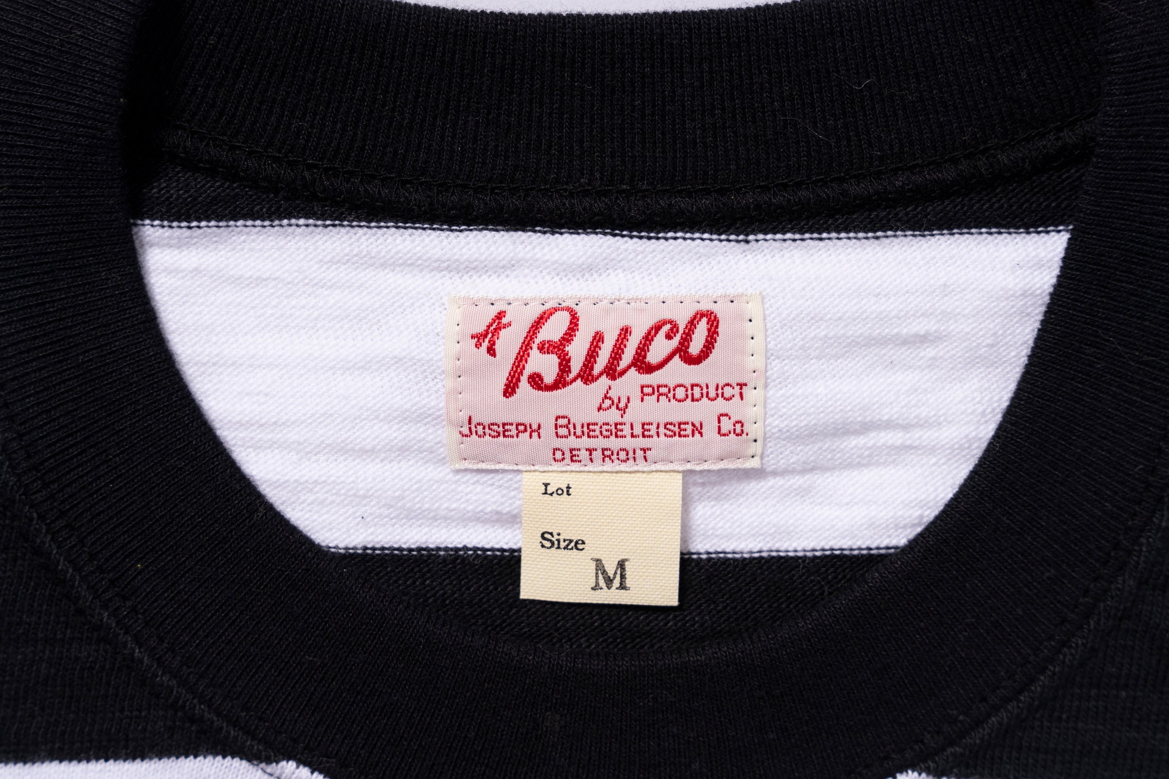 BUCO STRIPE TEE L/S - BLACK/WHITE