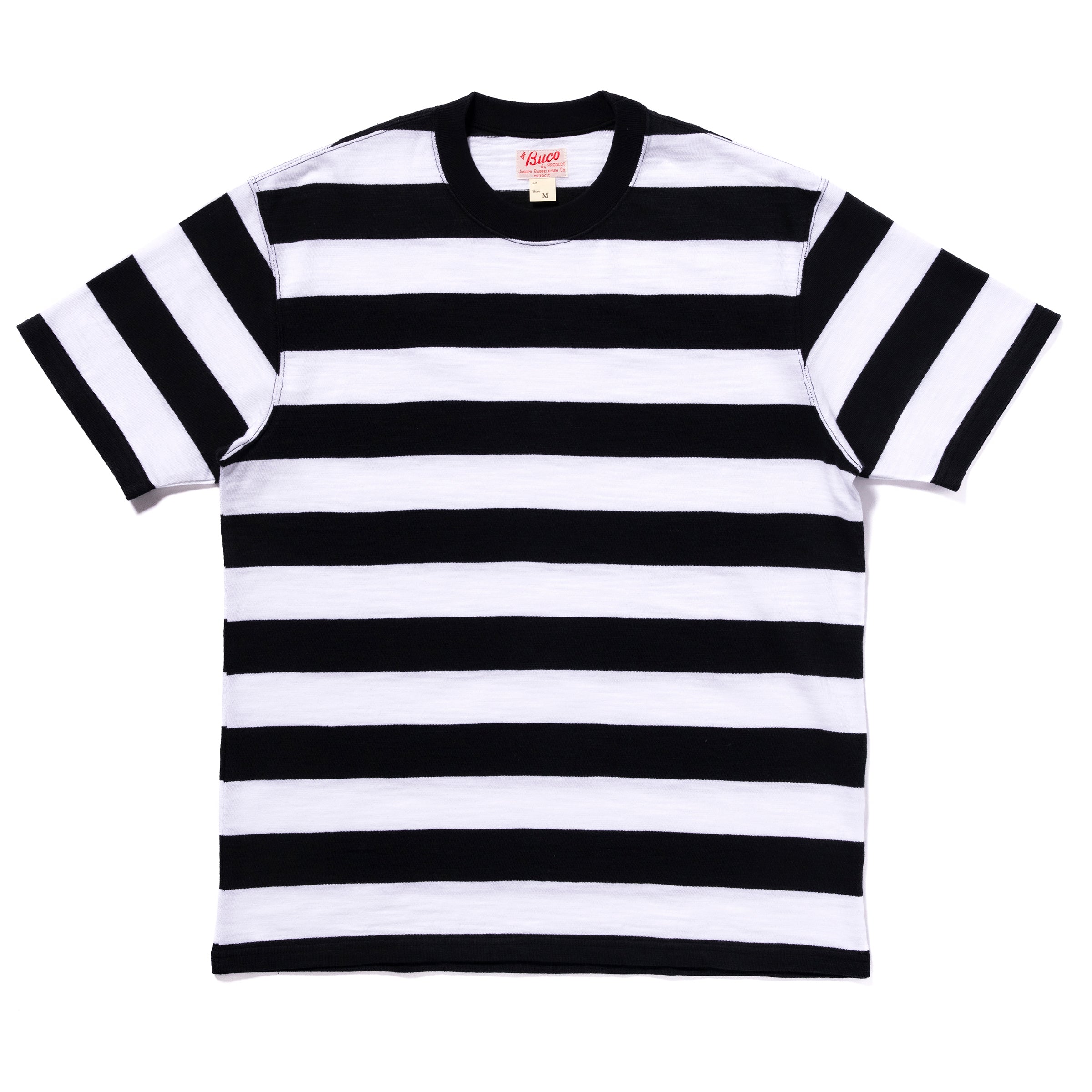 BUCO STRIPE TEE S/S - BLACK/WHITE