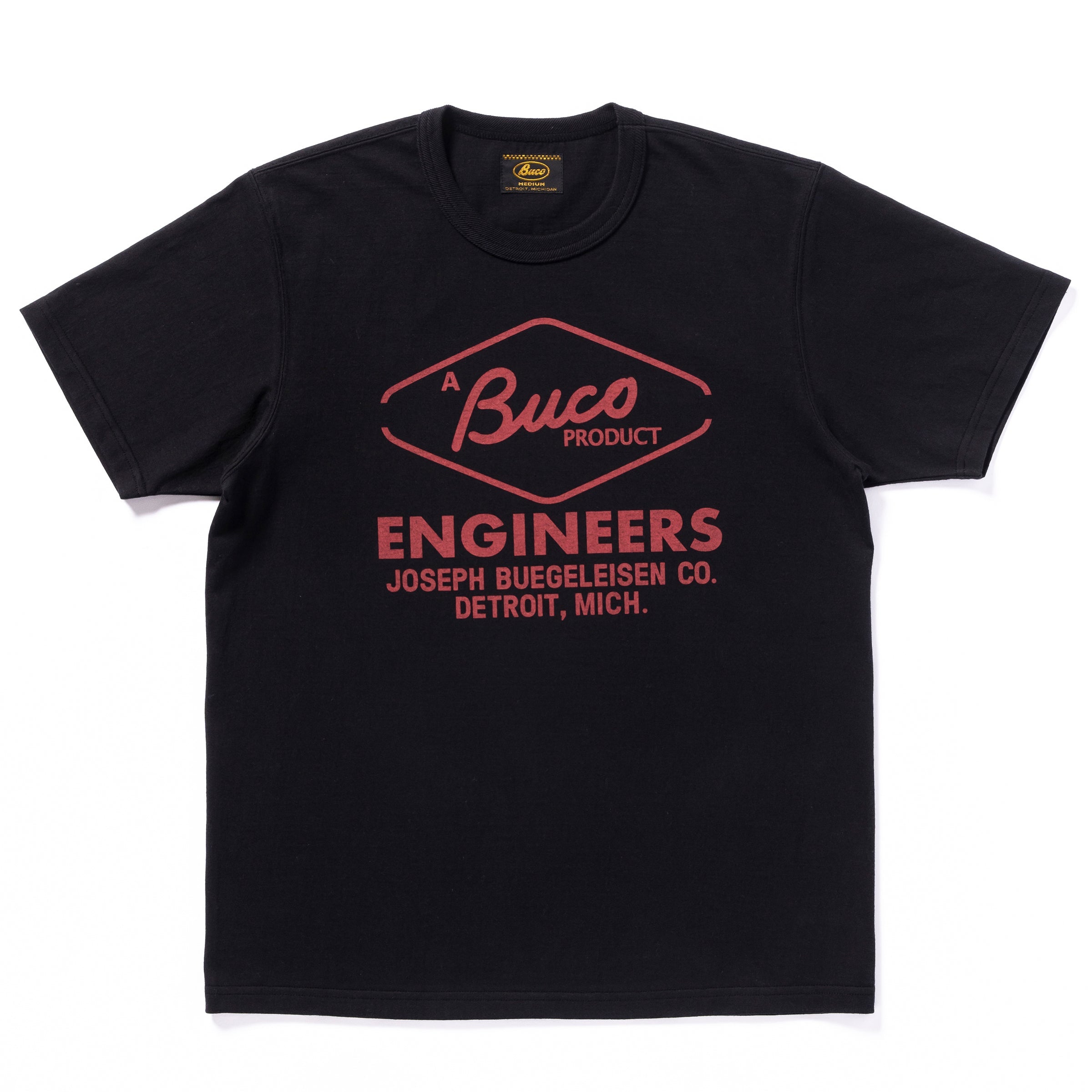 BUCO TEE / ENGINEERS - BLACK