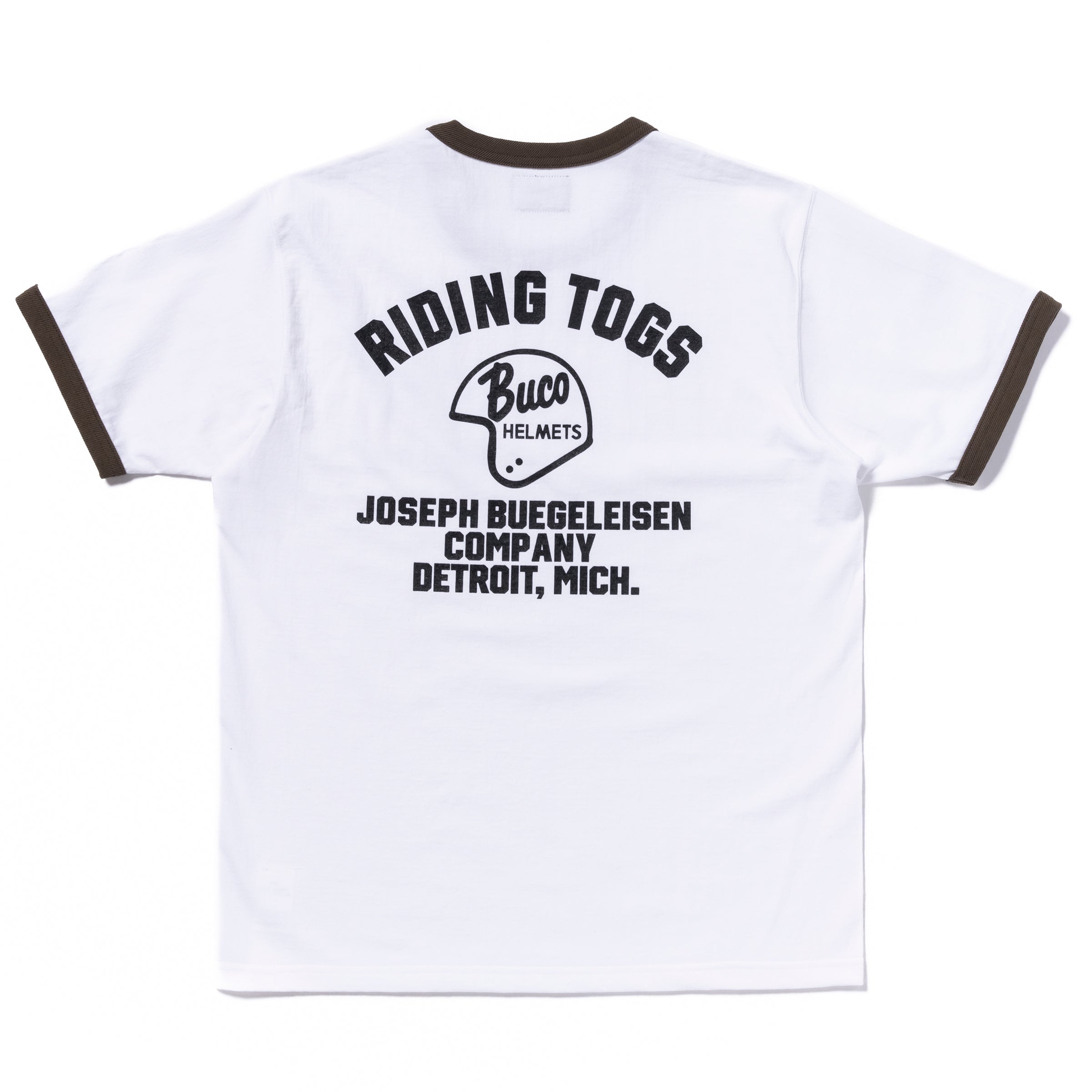 BUCO TEE / RIDING TOGS - WHITE/CHARCOAL