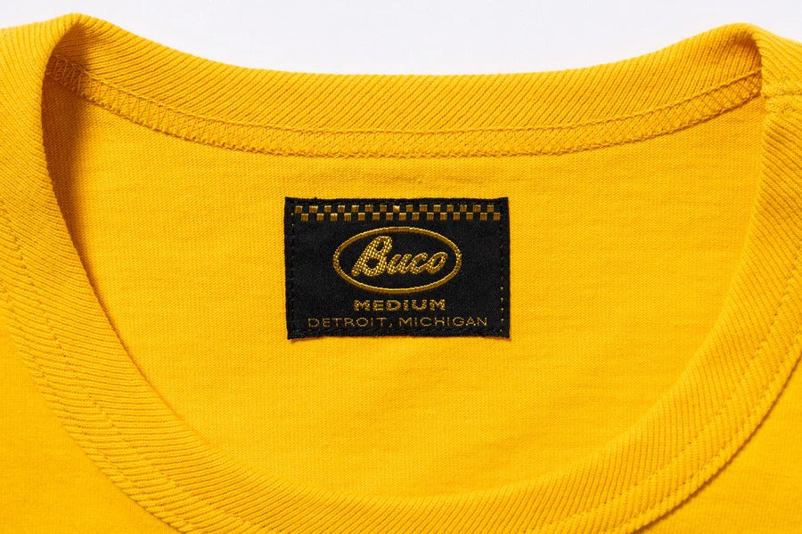 BC25003 BUCO TEE / SKULL PISTON - YELLOW