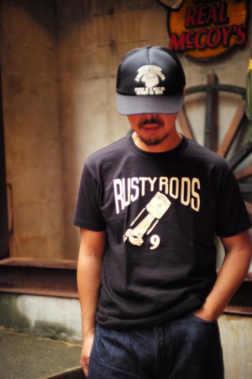BC25006 ATHLETIC T-SHIRT / RUSTY RODS - BLACK