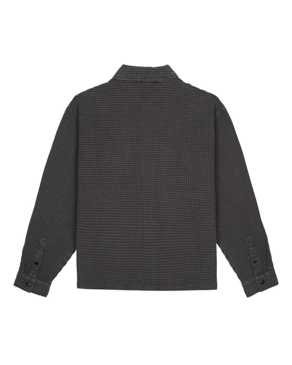 Waffle Button Front Shirt - Clay