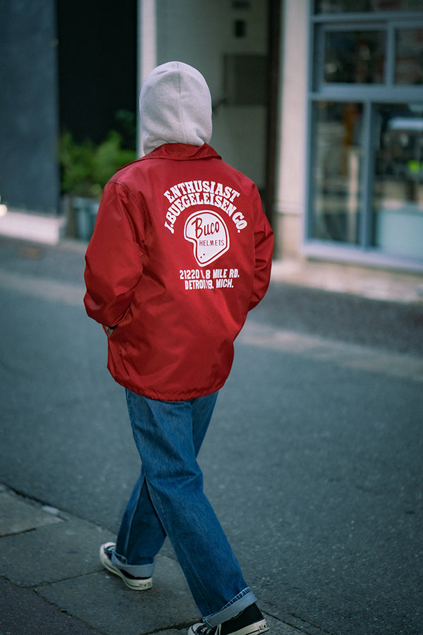 BJ26001 BUCO COACH JACKET / ENTHUSIAST - RED