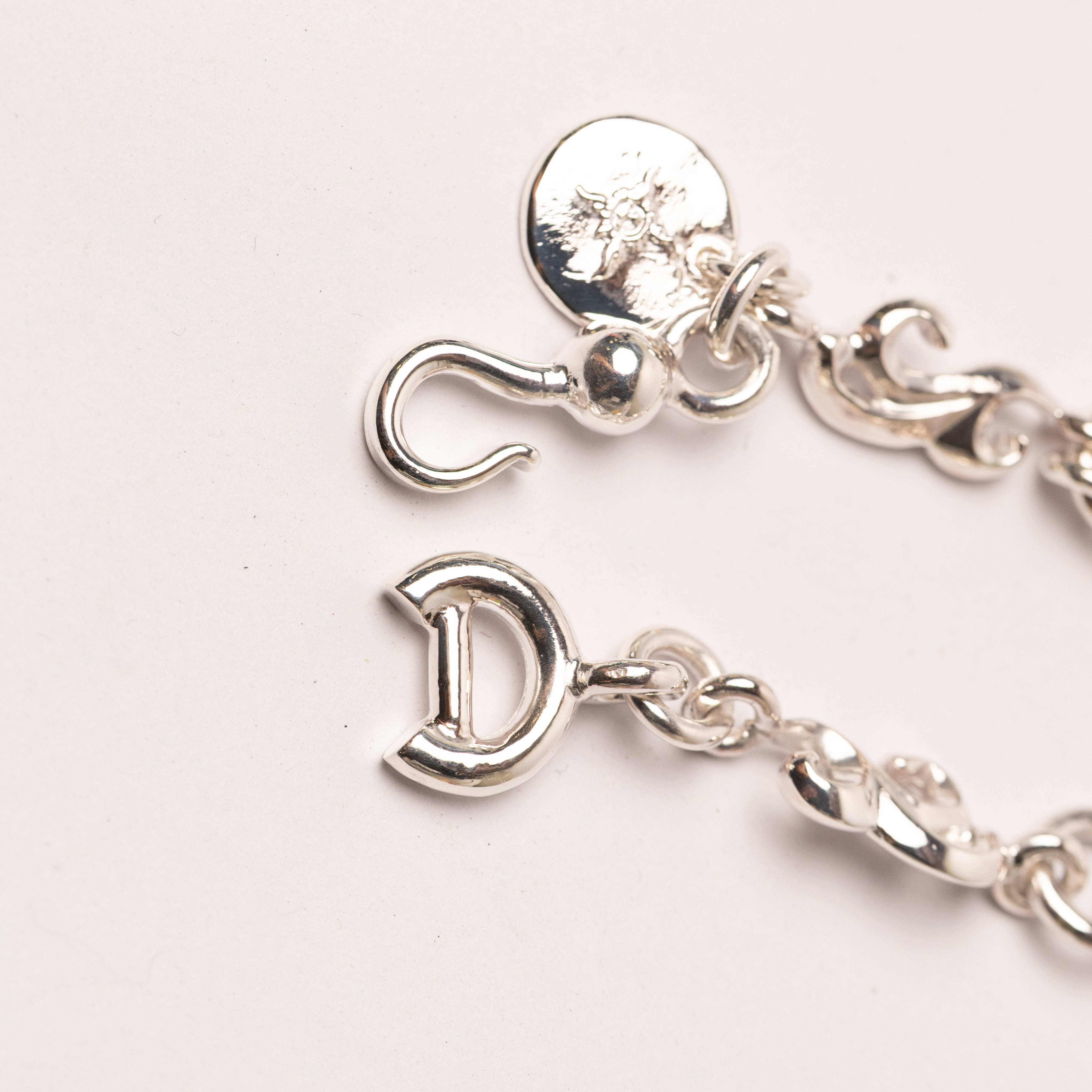 BR-053L Embossed arabesque chain bracelet (L)