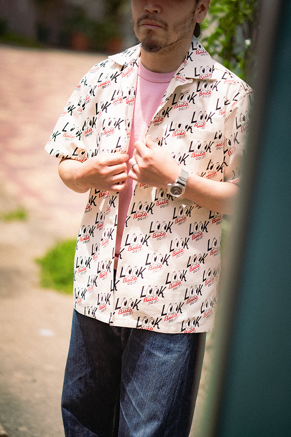BS26002 BUCO OPEN-COLLAR SHIRT / LOOK AT HOW BUCO DID IT! - ECRU