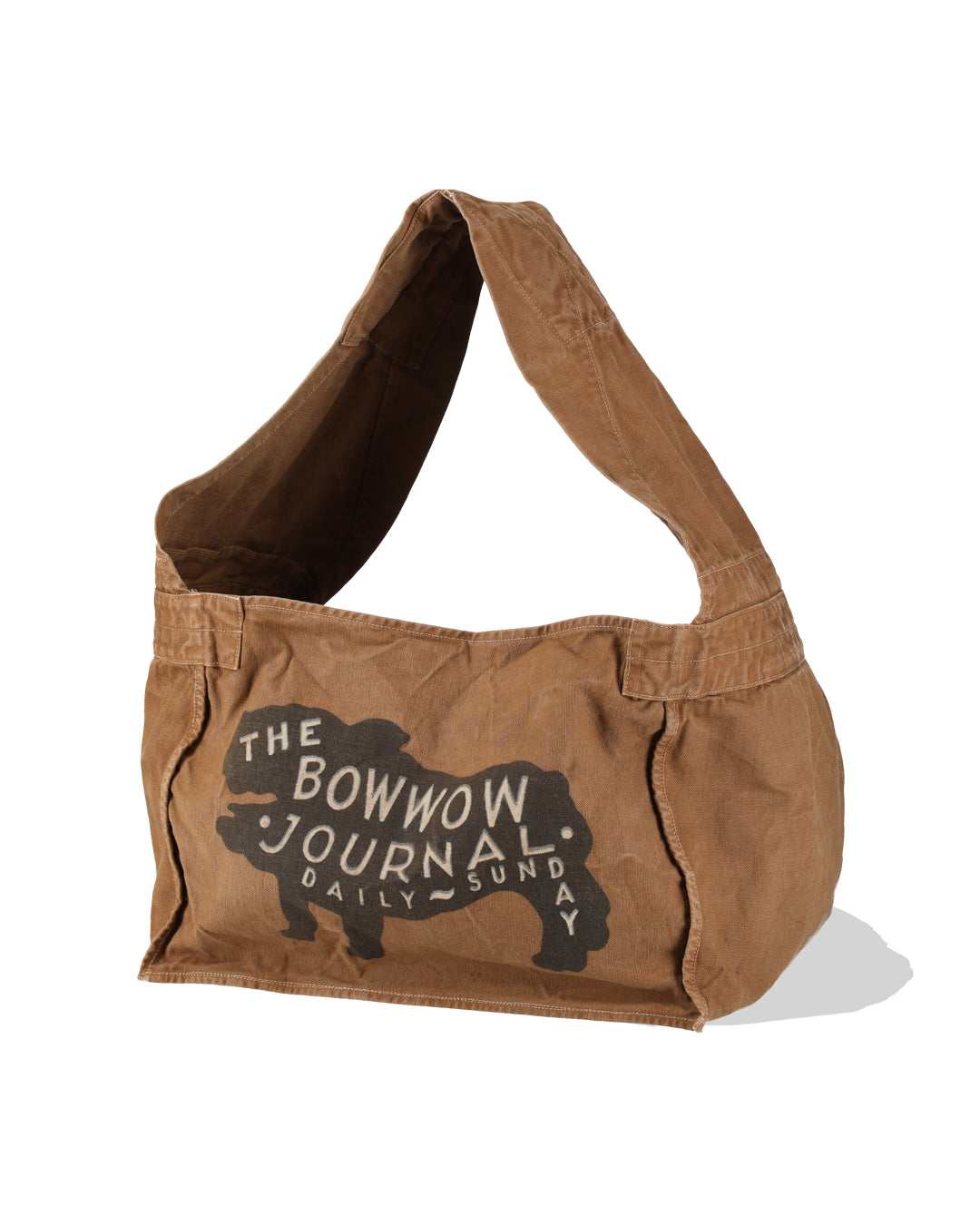 BOW WOW　NEWSPAPER BAG THE BOW WOW JOURNAL NEWSPAPER BAG AGED - BROWN