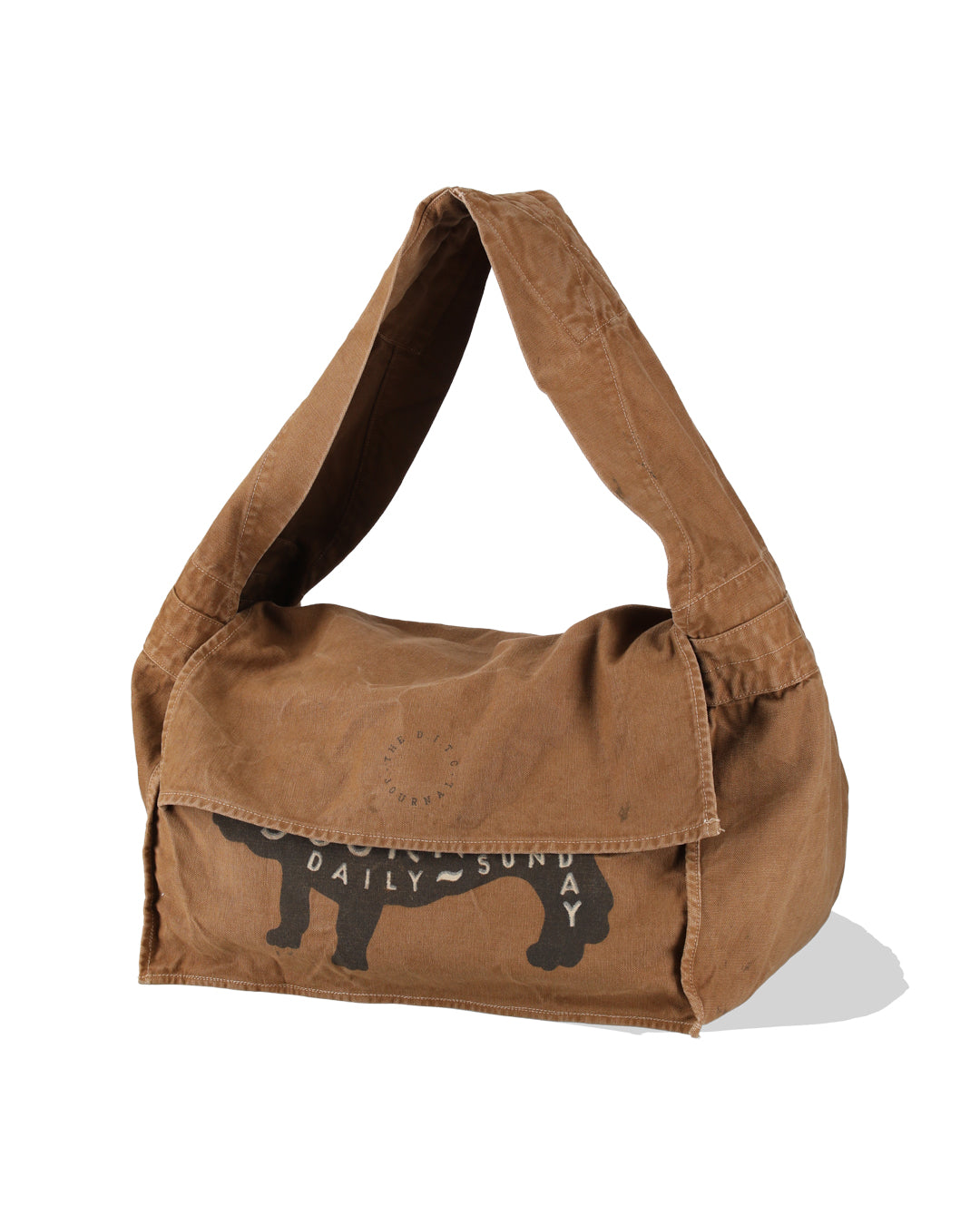 THE BOW WOW JOURNAL NEWSPAPER BAG AGED - BROWN