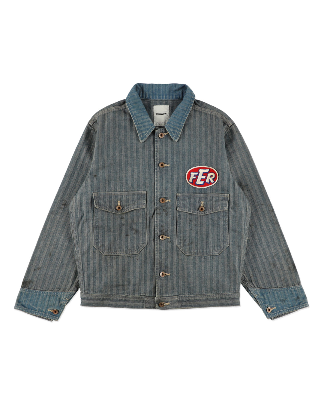 FER GRITGEAR JACKET AGED - INDIGO HERRINGBONE