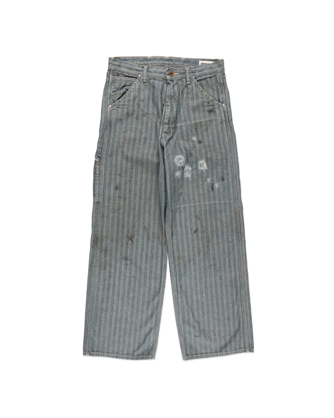 FER GRITGEAR PANTS AGED - INDIGO HERRINGBONE