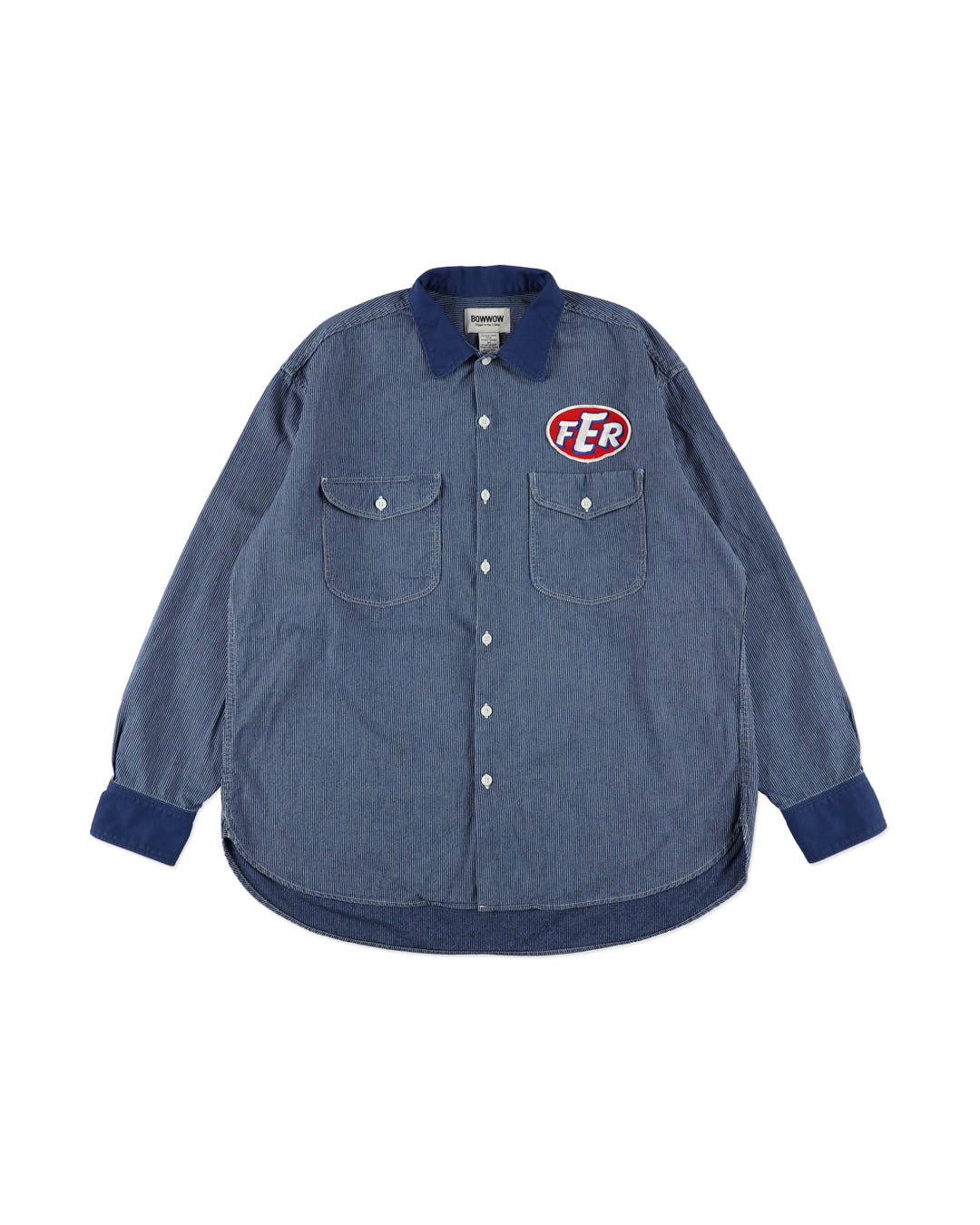 FER GRITGEAR SHIRT AGED - INDIGO STRIPE