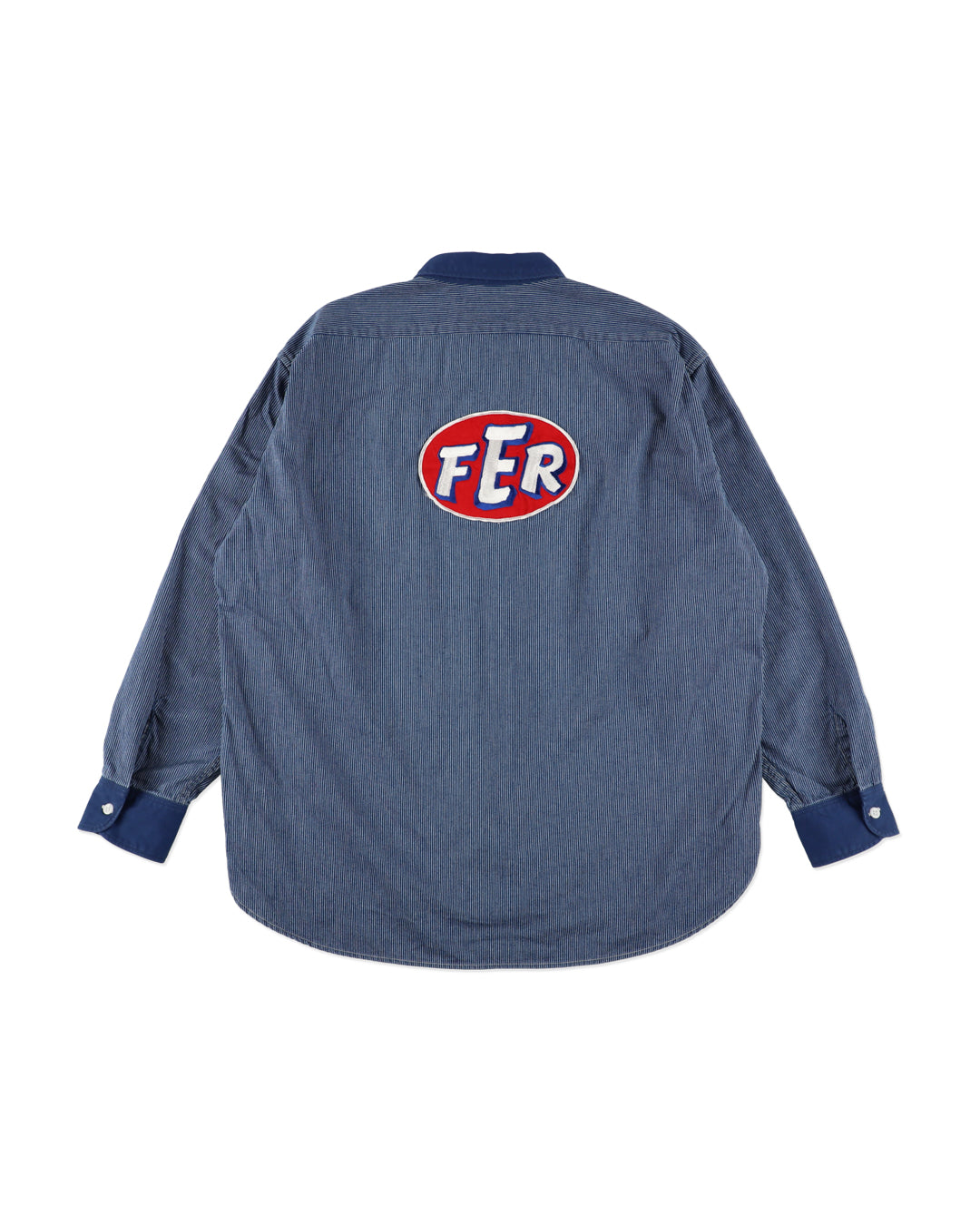 FER GRITGEAR SHIRT AGED - INDIGO STRIPE
