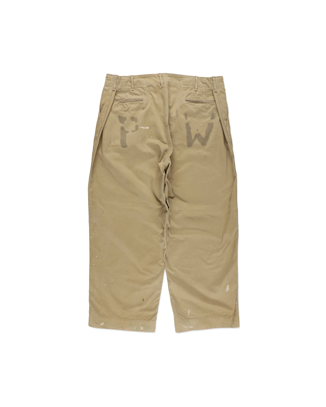 PW 41 KHAKI TROUSERS AGED - KHAKI