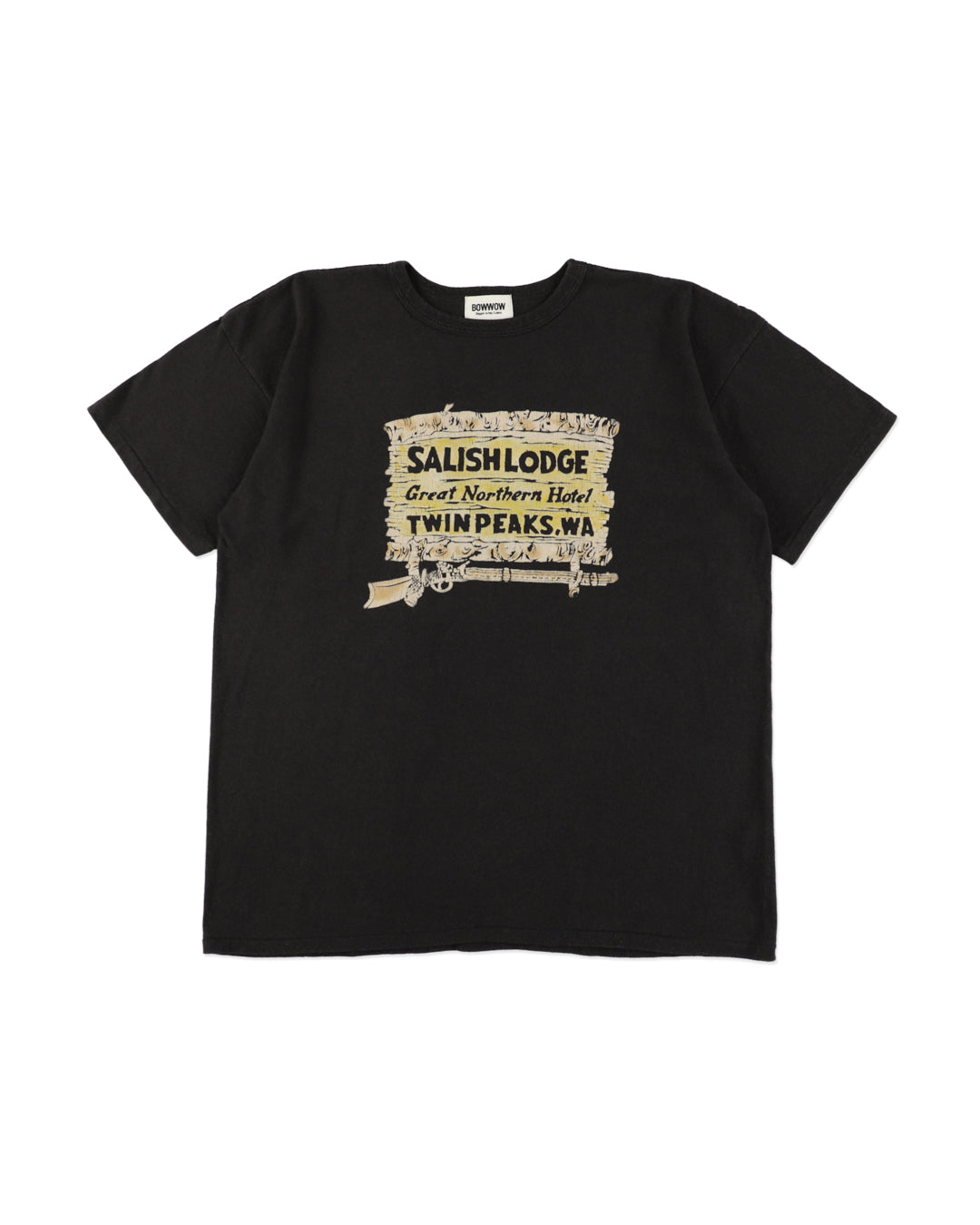 SALISH LODGE TEE AGED - 88/12 BLACK