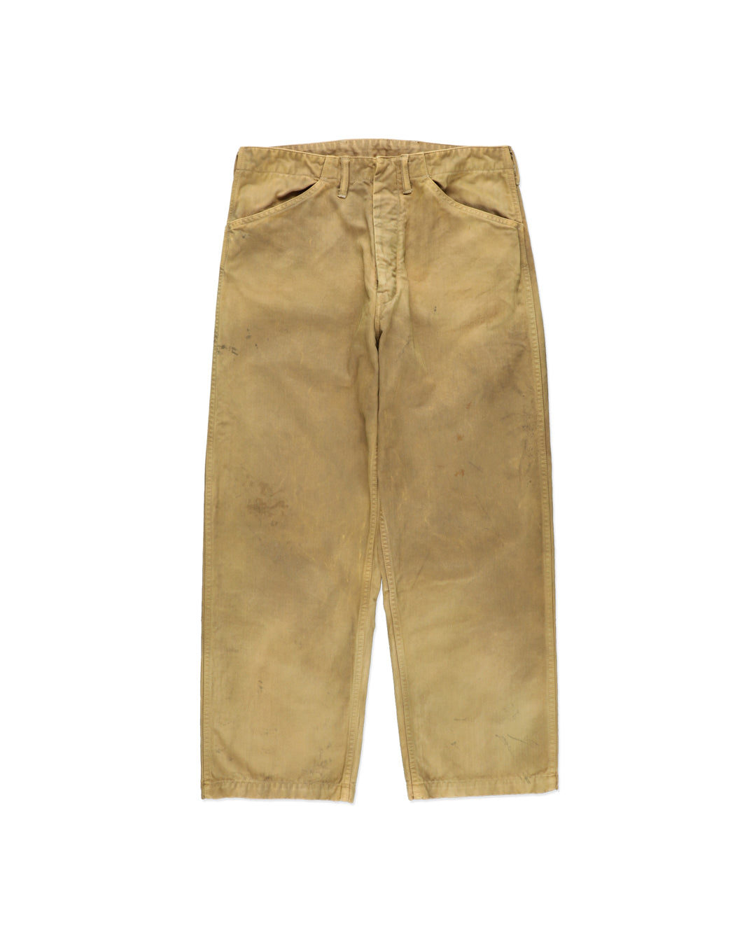 USMC P-41 HBT TROUSERS AGED - OLIVE YELLOW
