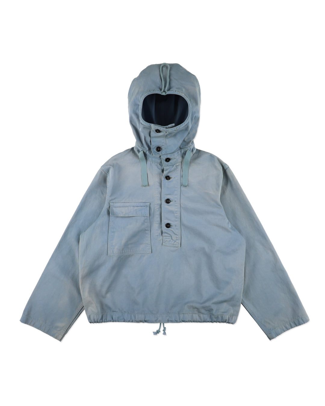 USN SALVAGE PARKA DYED UNIT AGED - BLUE