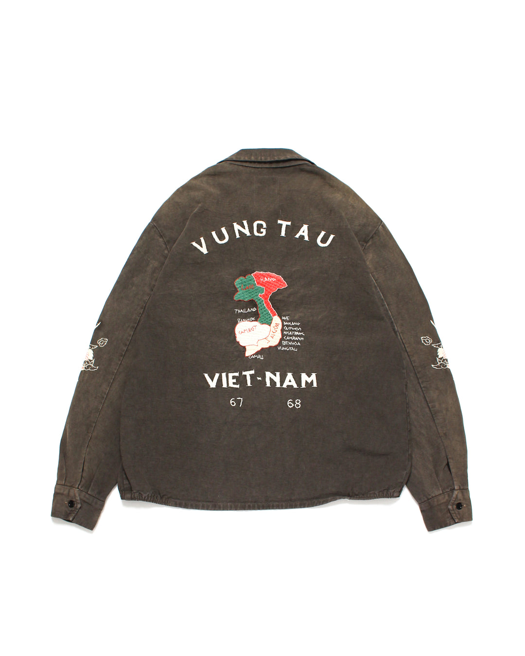 VIETNAM JACKET AGED - BLACK