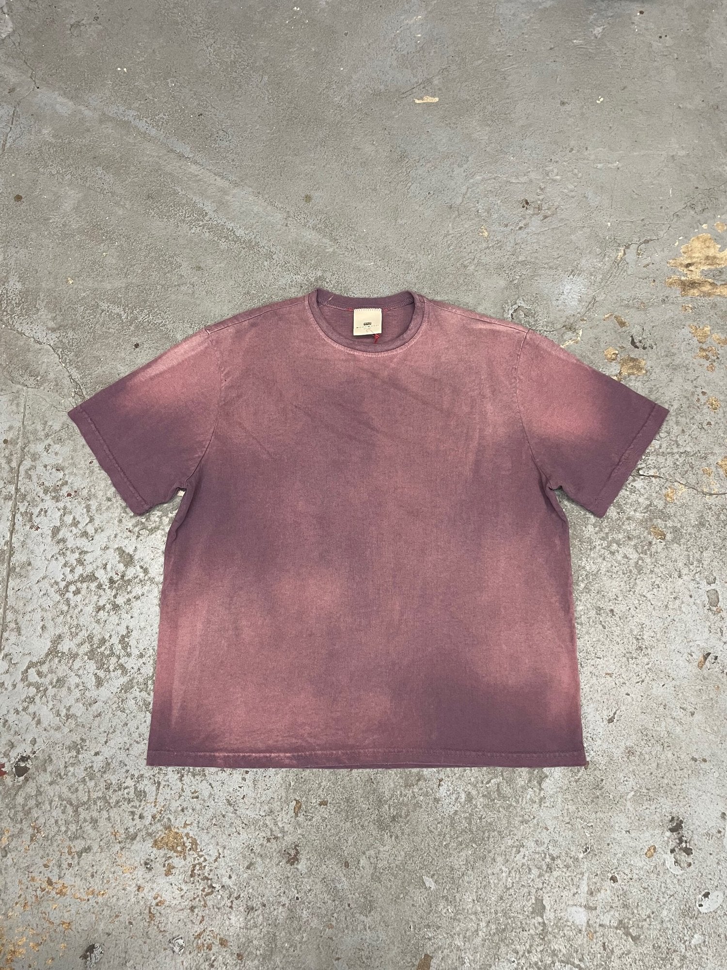 OVERSIZE CROP TEE S/S - AGED PLUM