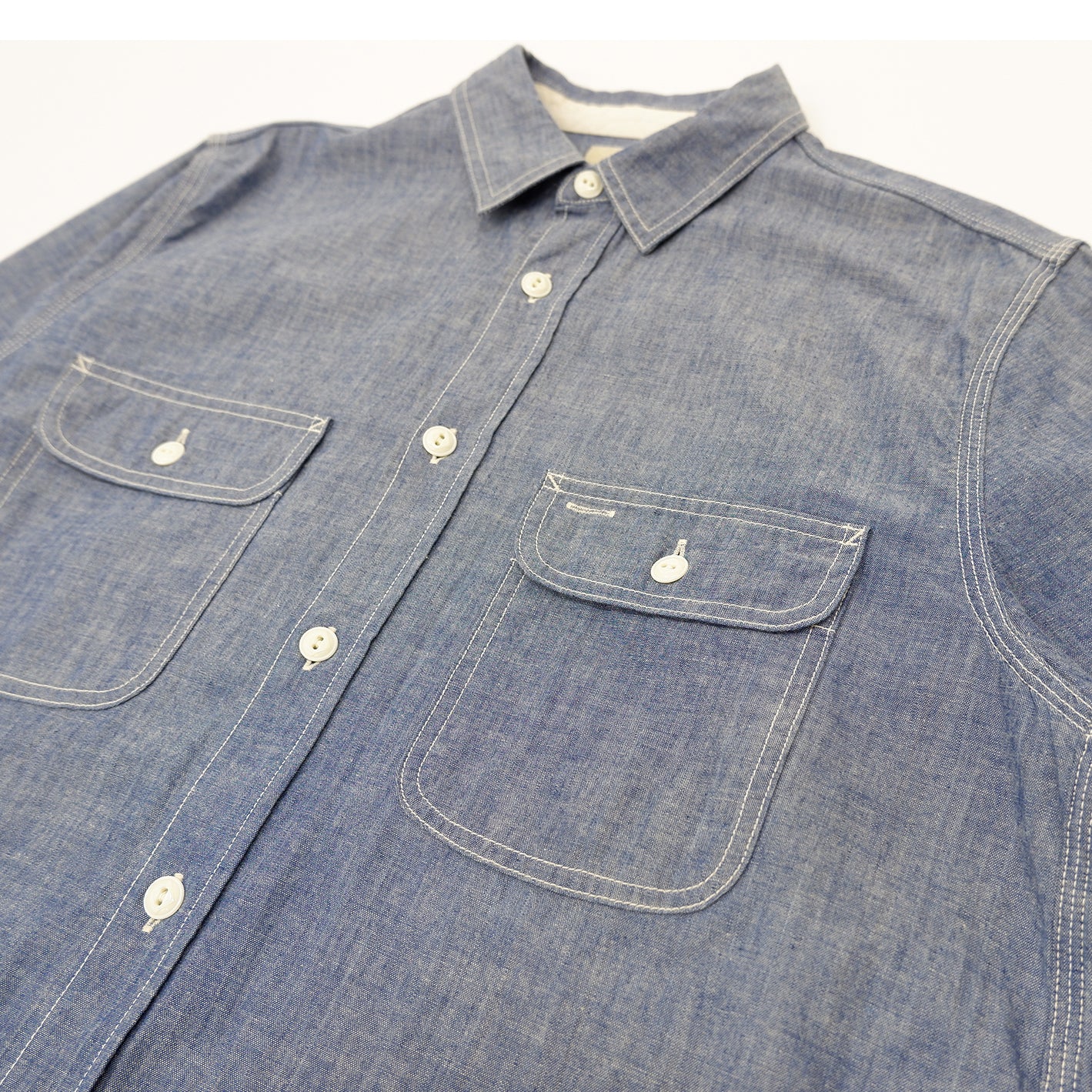 F3494 CHAMBRAY WORK SHIRT - BLUE