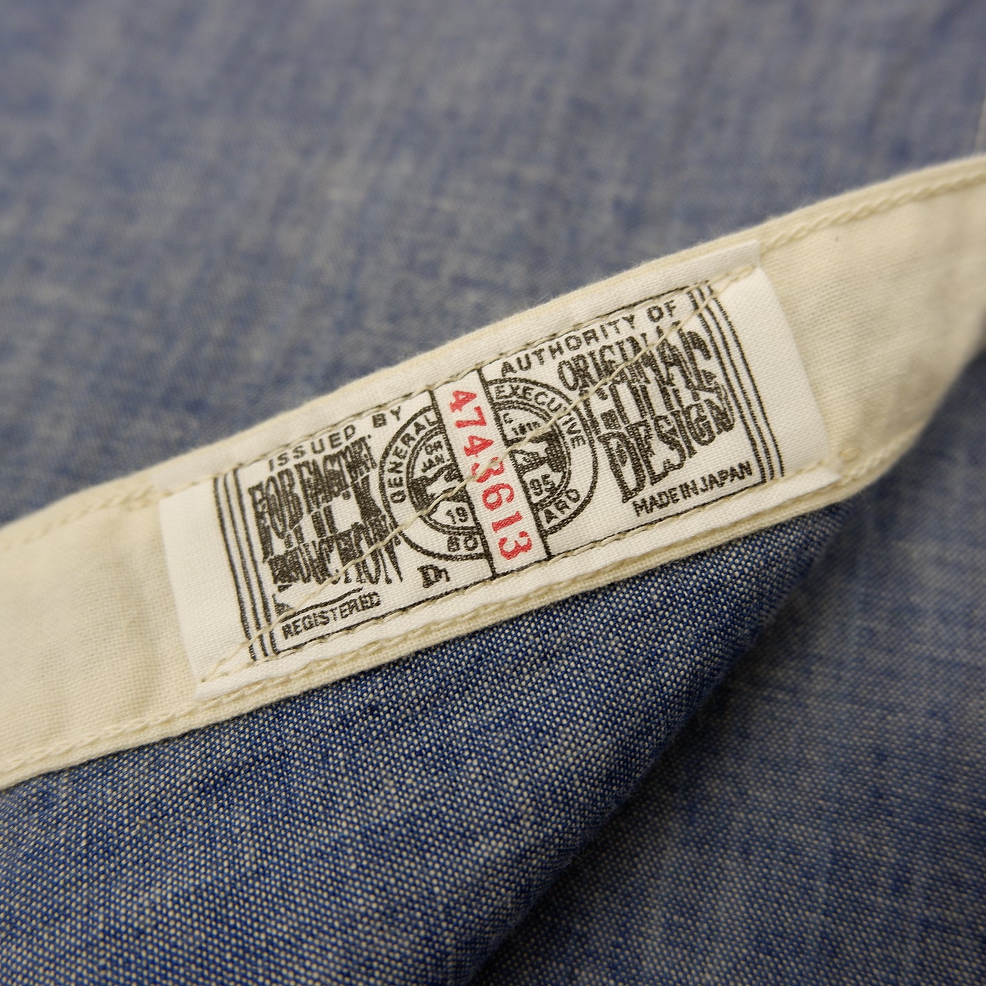 F3494 CHAMBRAY WORK SHIRT - BLUE