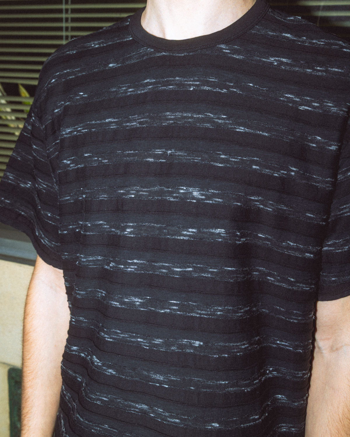 Casey Striped T-shirt - Black/Black