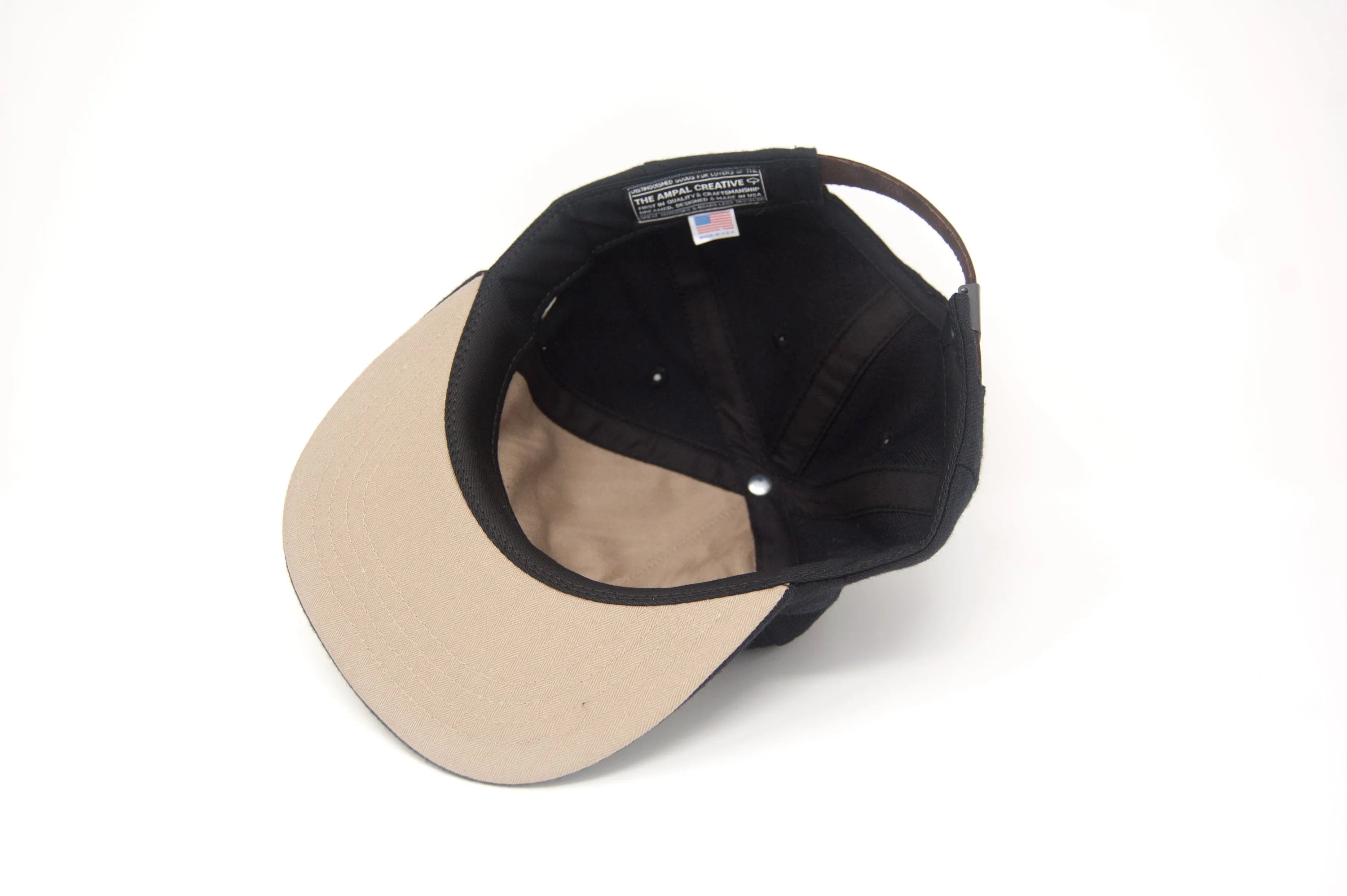 CHEETAH Wool Strapback - BLACK