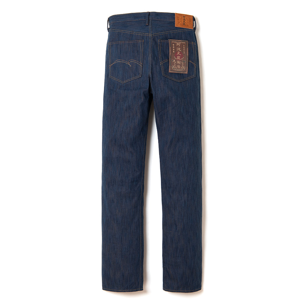 D1905 AWA INDIGO PERSIMMON DYE JEANS - INDIGO