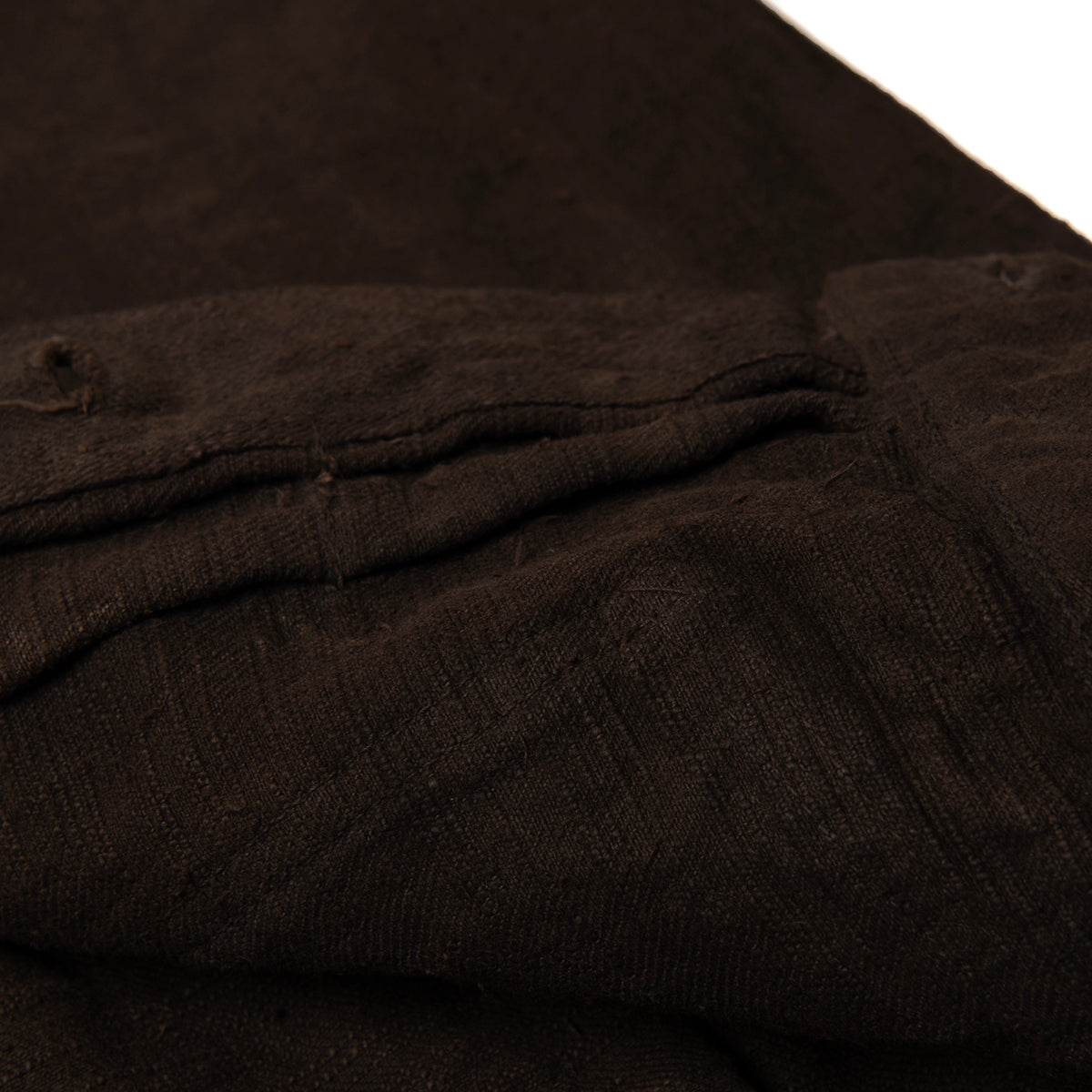 D4631 Amami Oshima Mud-Dyed GL3 Denim Jacket - DARK BROWN
