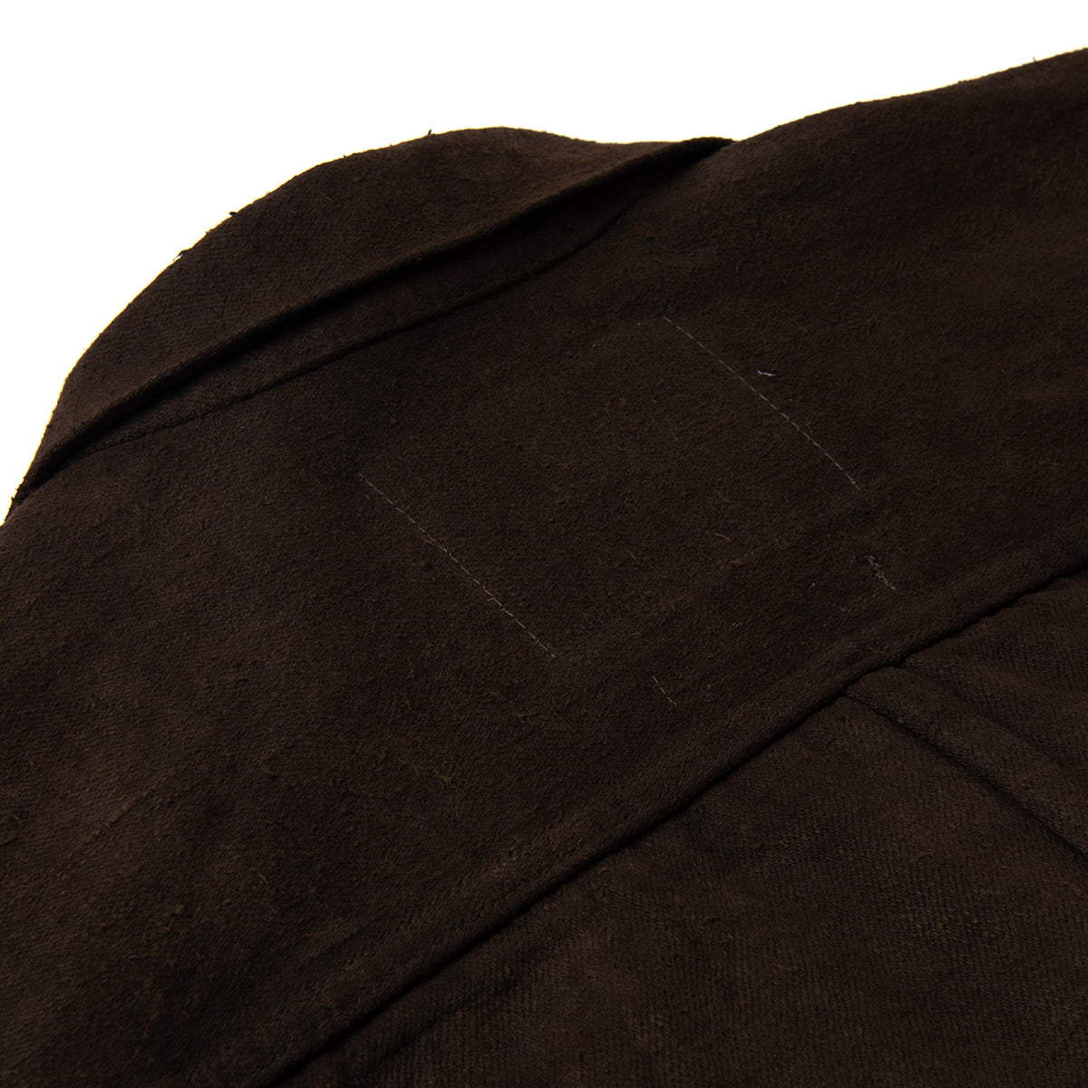 D4631 Amami Oshima Mud-Dyed GL3 Denim Jacket - DARK BROWN