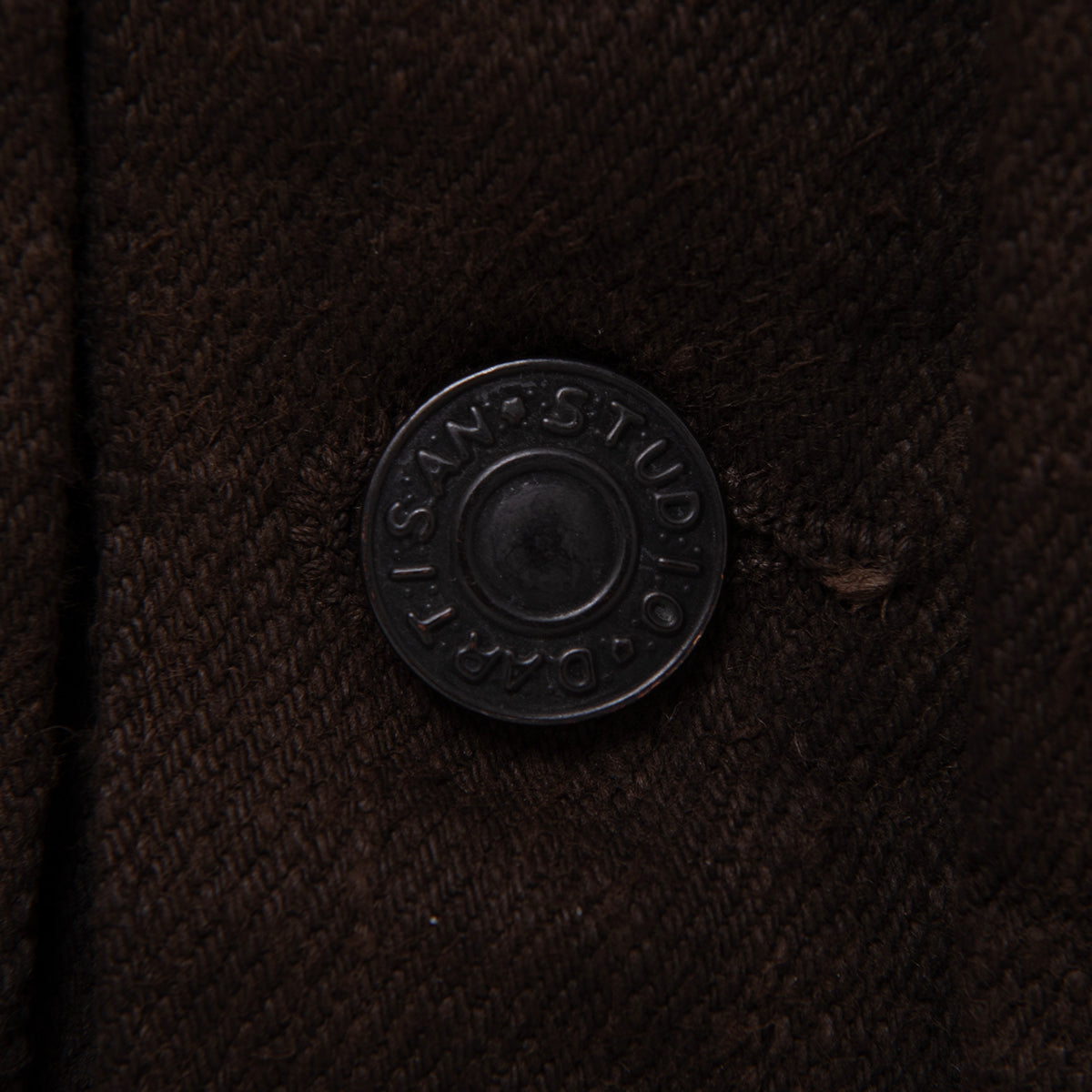 D4631 Amami Oshima Mud-Dyed GL3 Denim Jacket - DARK BROWN