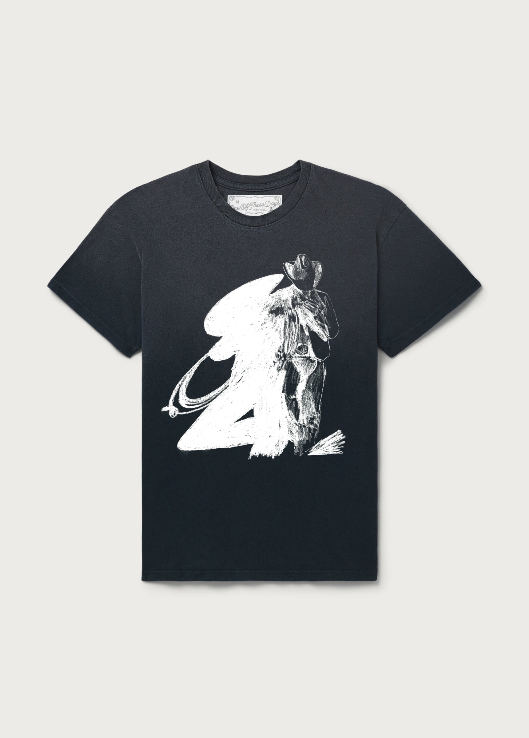 DEAD OR ALIVE  TEE S/S - WASHED BLACK