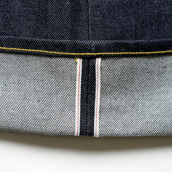 DEVIL-11 13OZ DENIM - INDIGO/WHITE