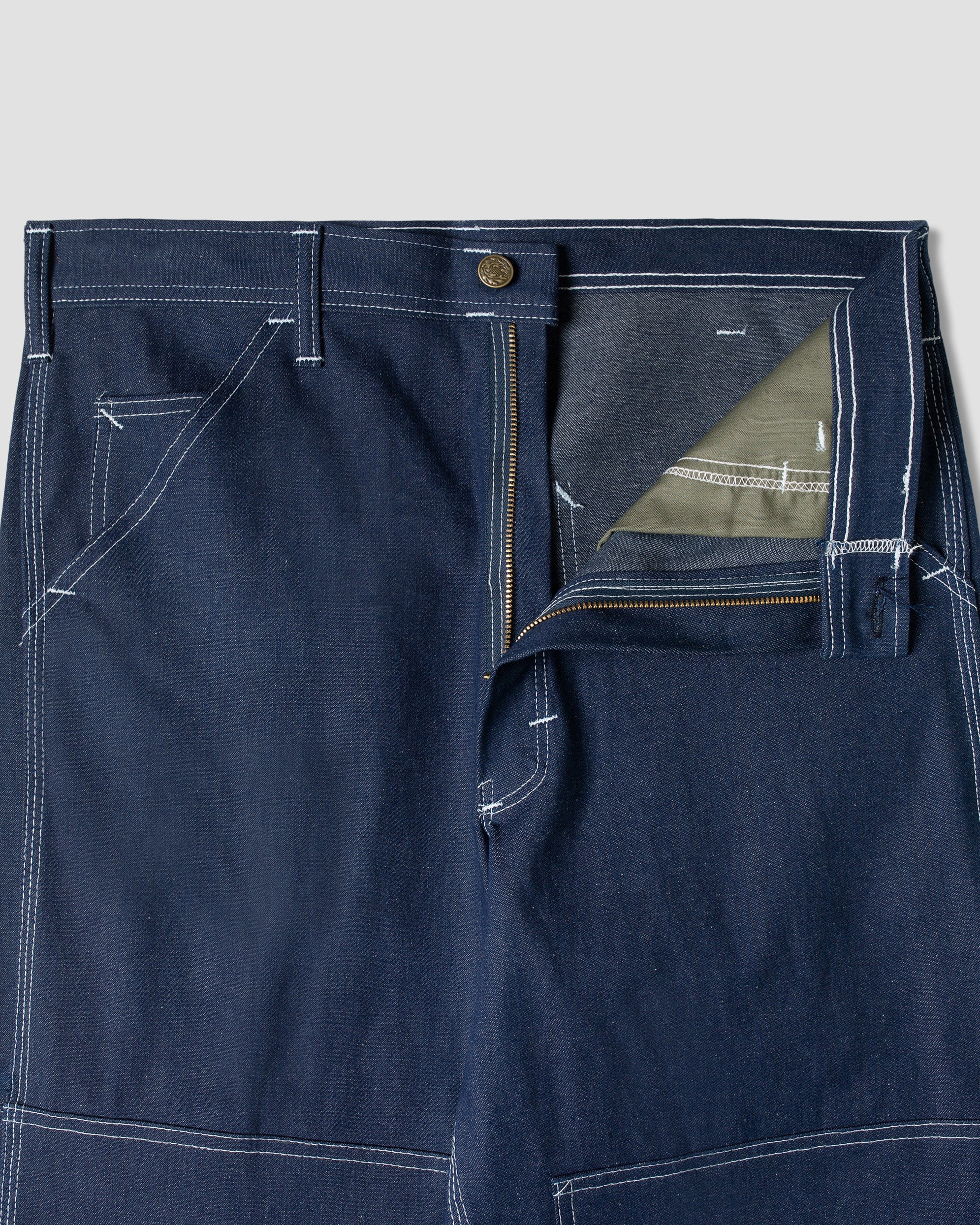 0155 DOUBLE KNEE PAINTER PANT - INDIGO DENIM