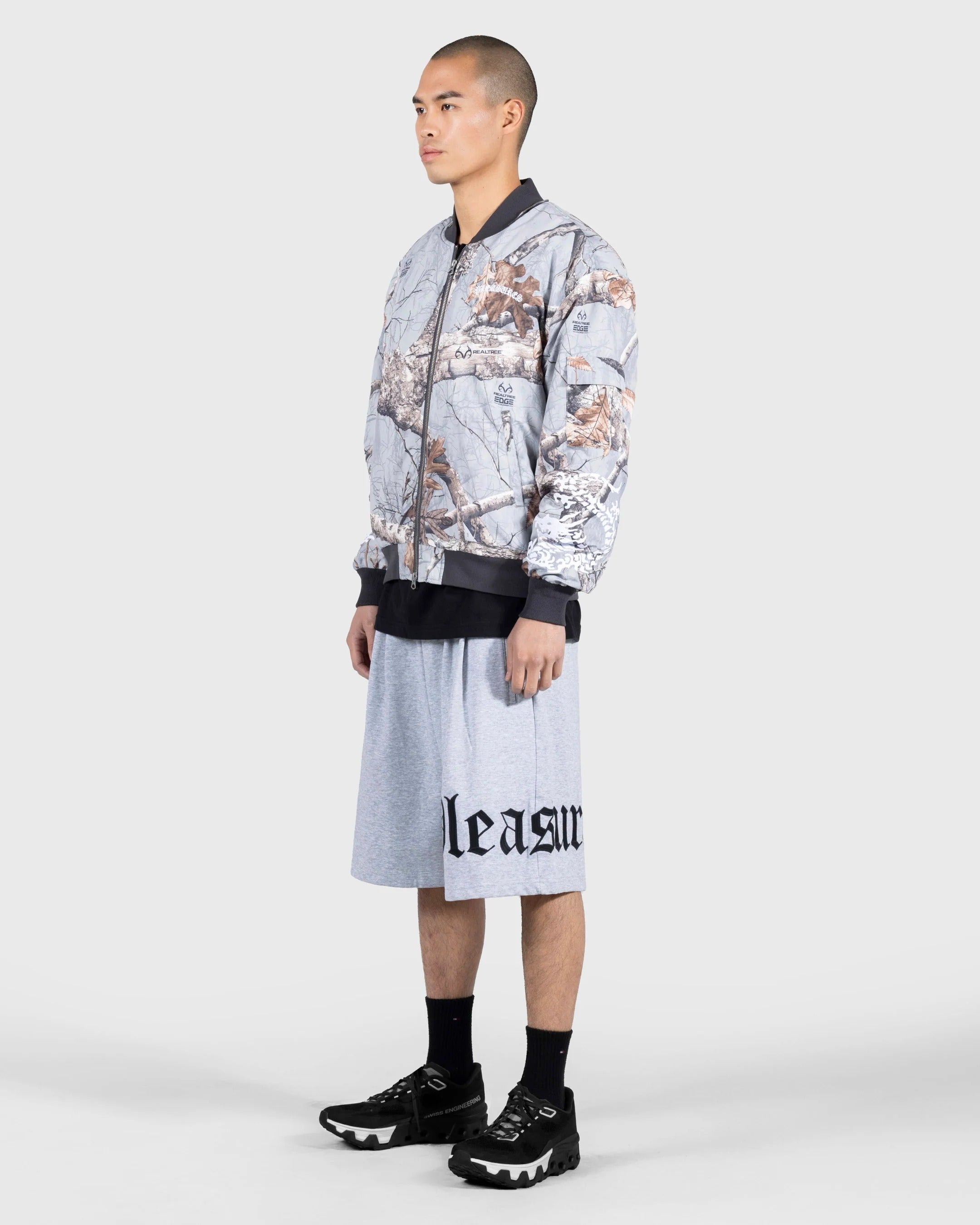 OE WIDE SHORTS - GREY MELANGE