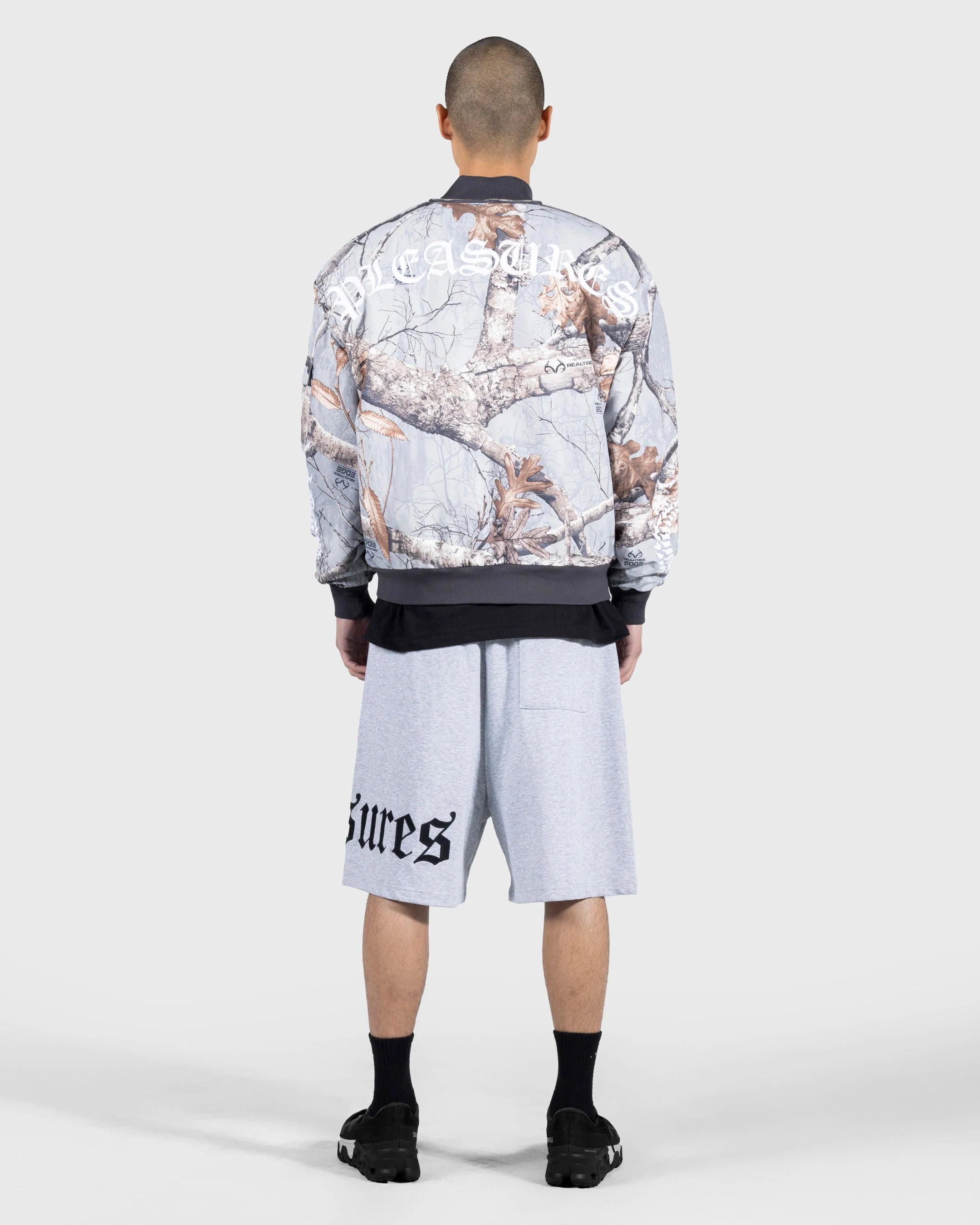 OE WIDE SHORTS - GREY MELANGE