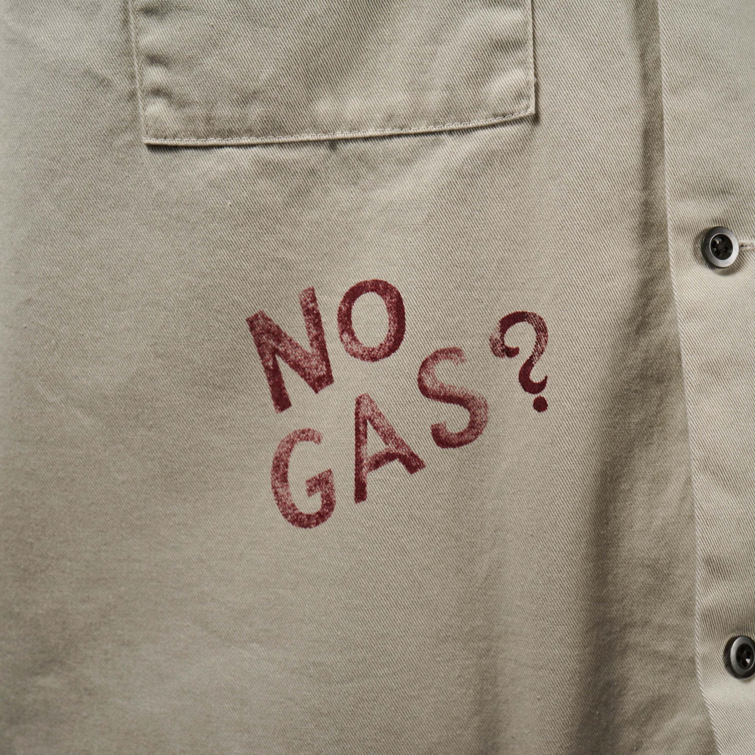 NO GAS? - L/S WORK SHIRTS - IVORY