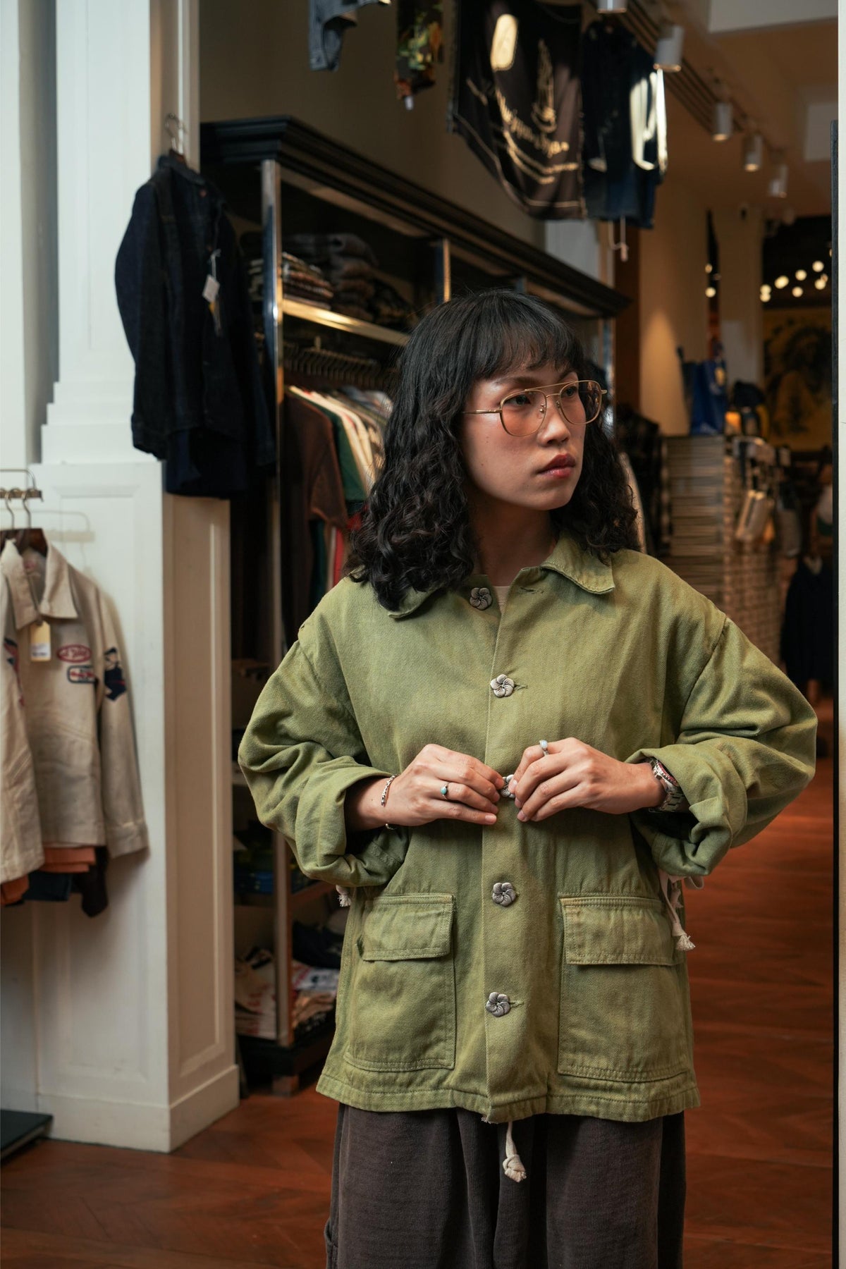 COMMUNITY OF LOVERS JACKET - LEAF GREEN