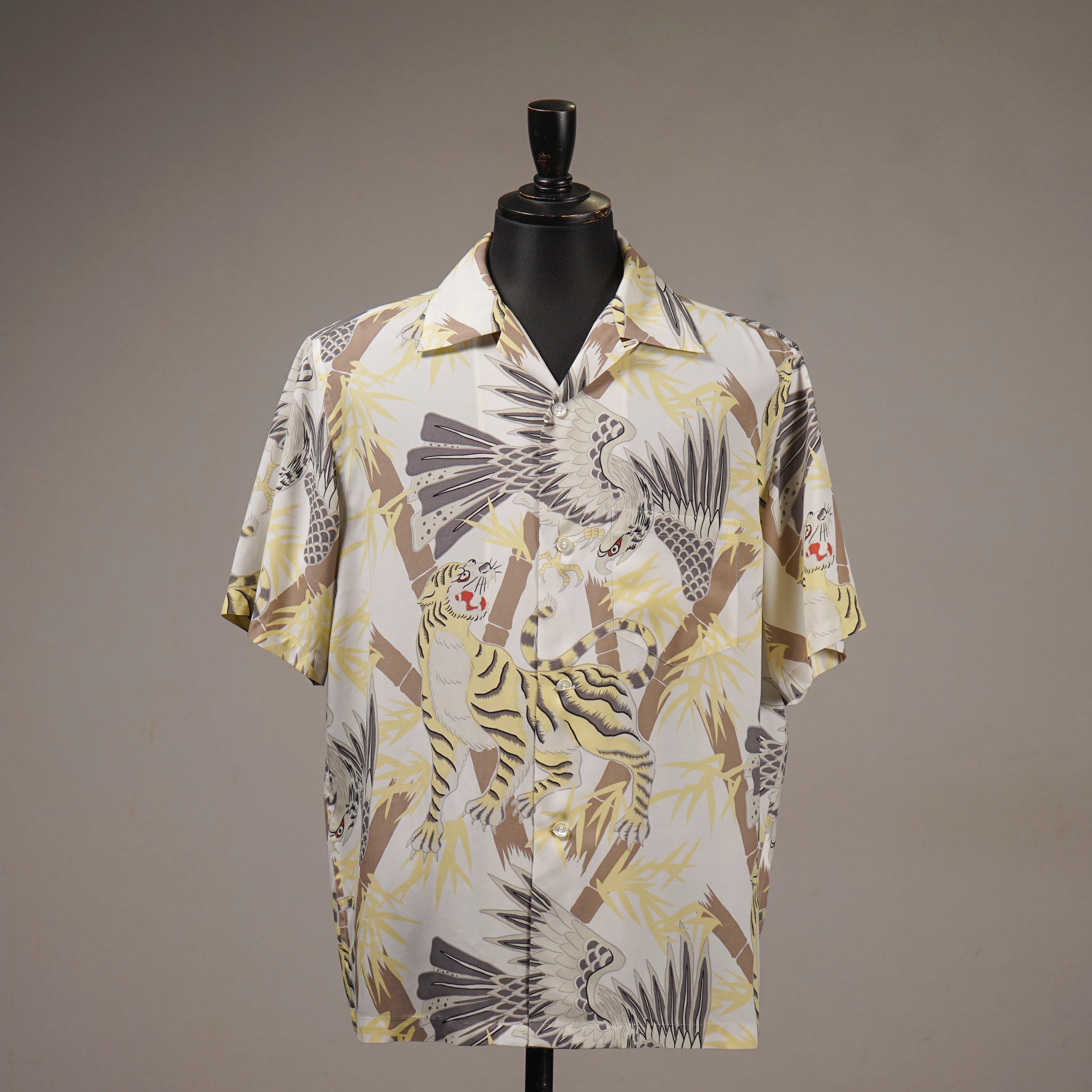 GLAD RAW - S/S HAWAIIAN SHIRT - WHITE