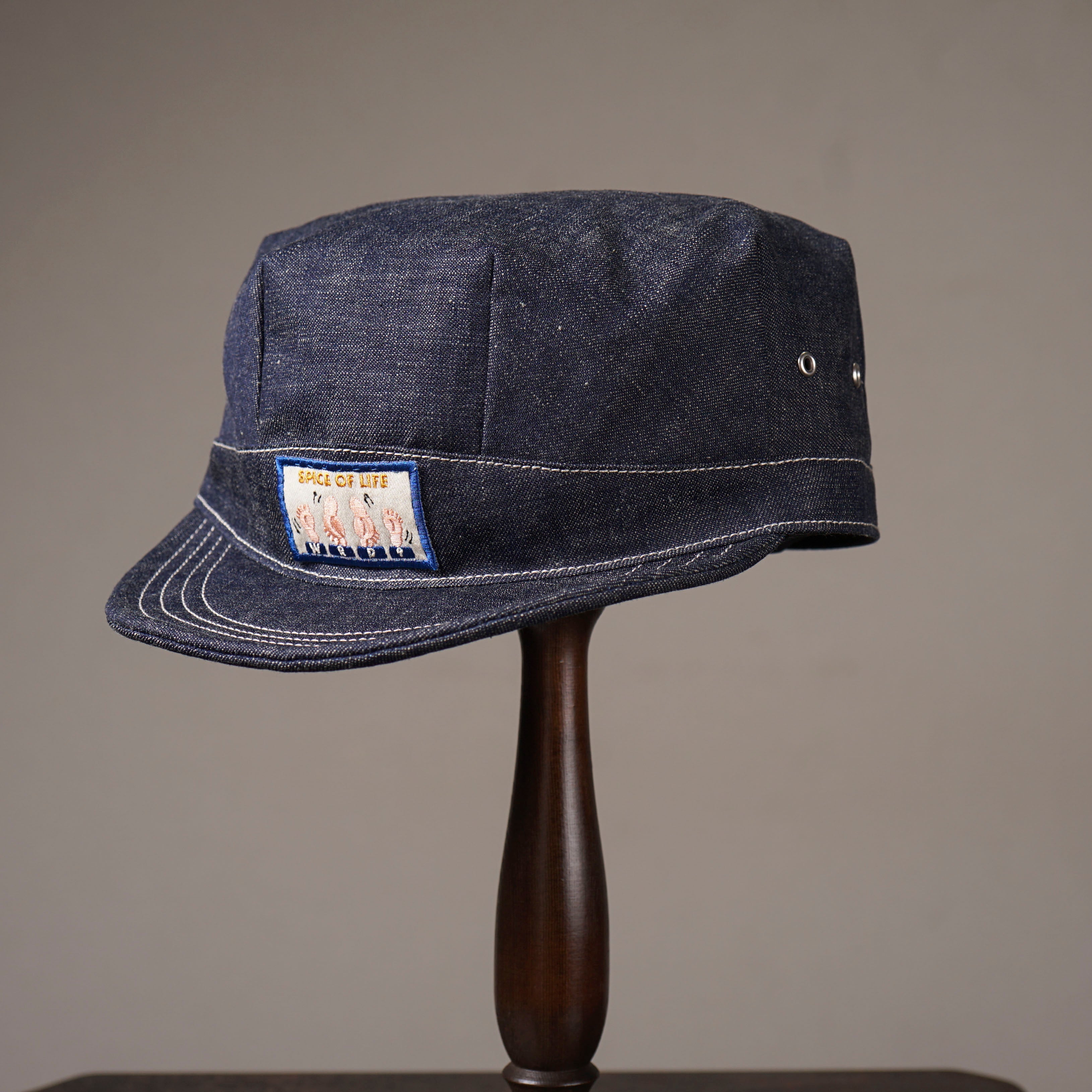 KEEP ON FUCKIN' - DENIM WORK CAP - INDIGO