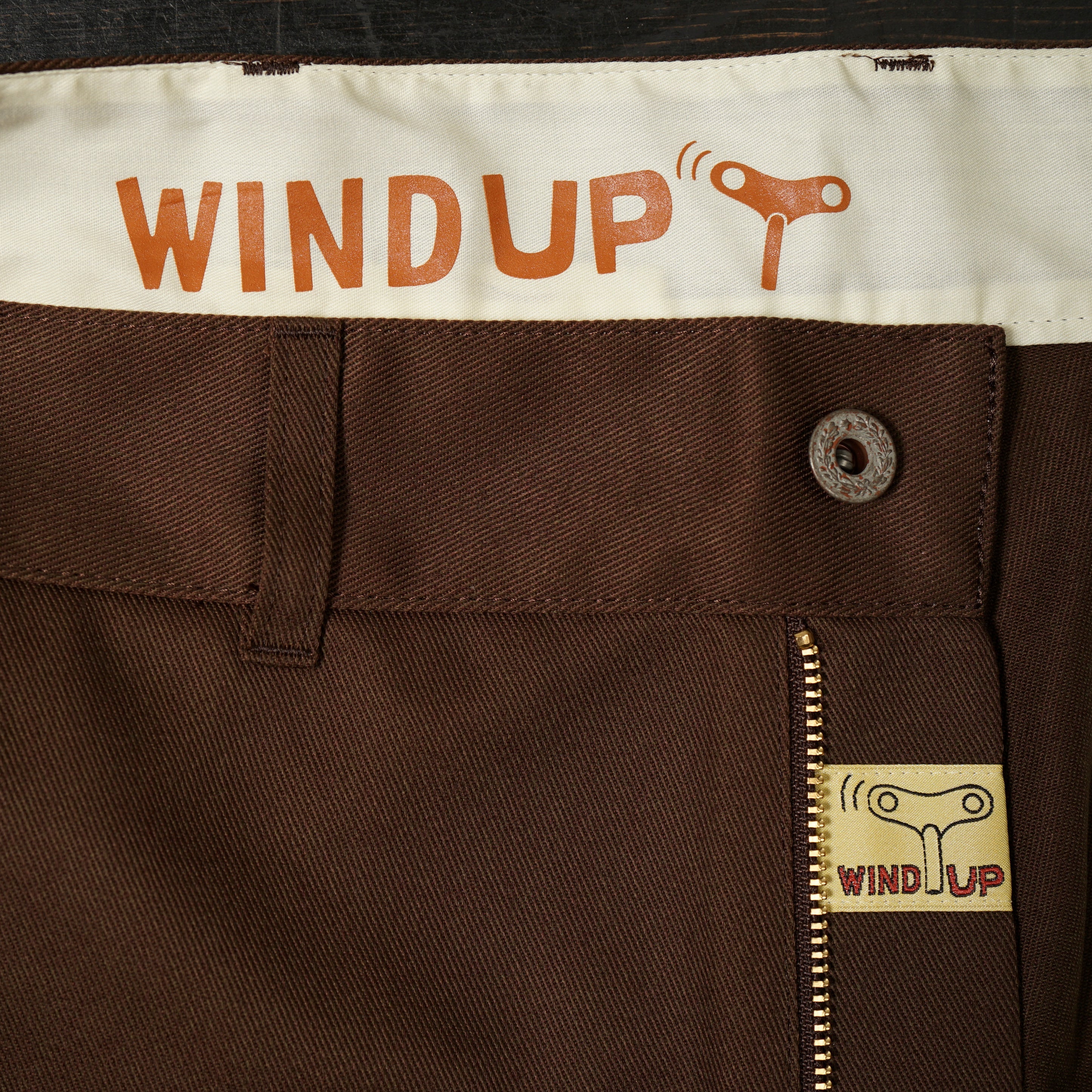 WIND UP - PANTS - BROWN